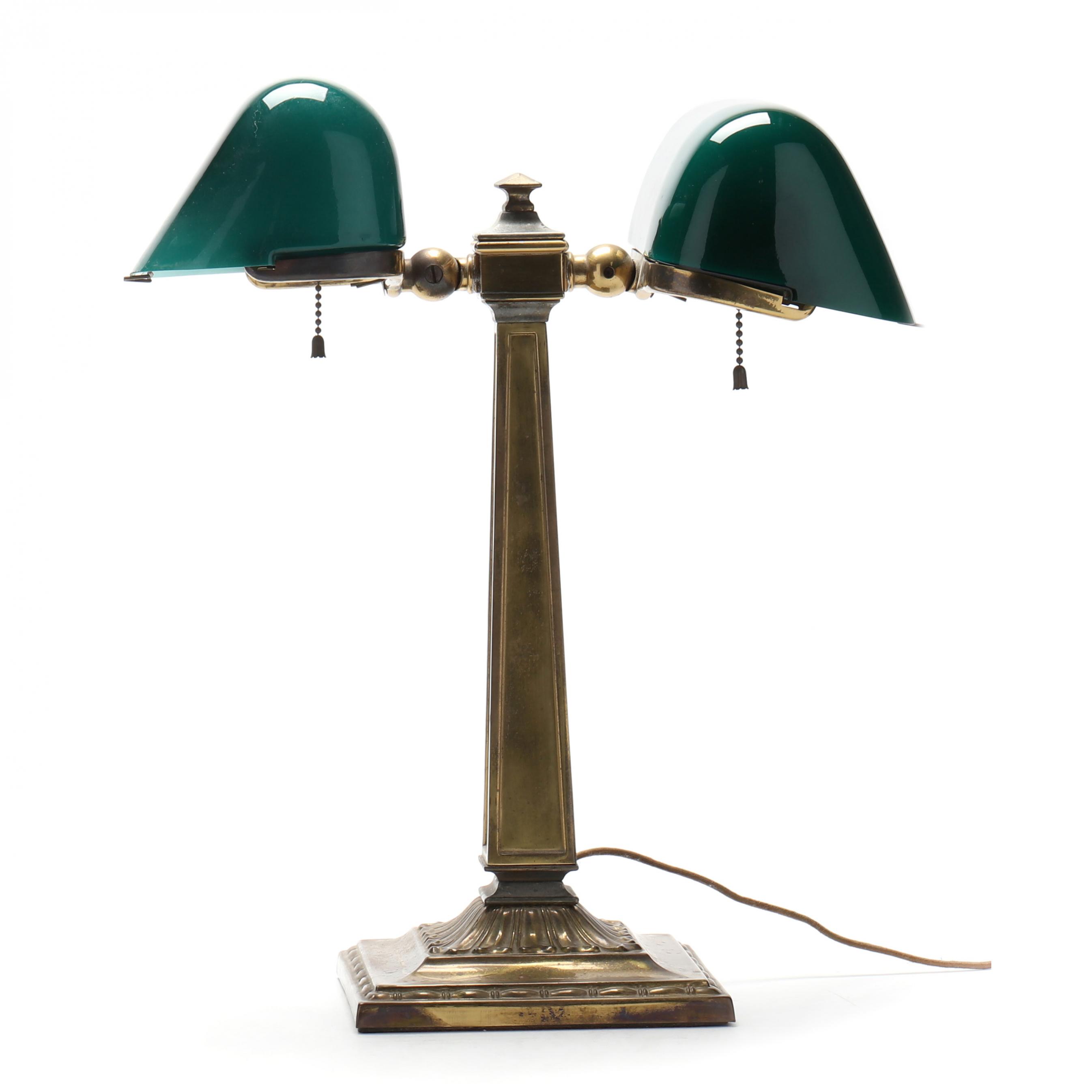 Emeralite H.G. McFaddin & Co. Partner's Lamp (Lot 4054 - May