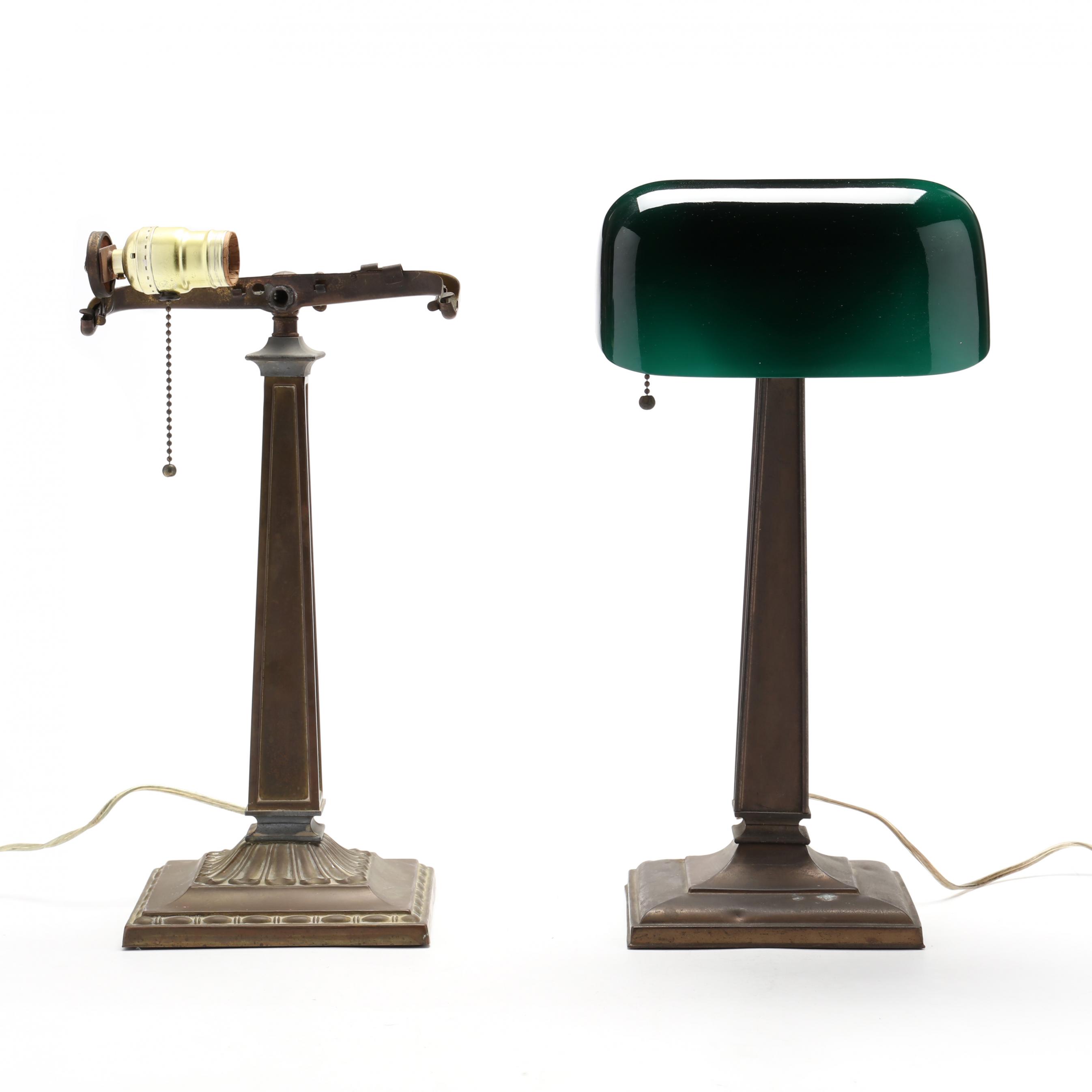 Two H.G. McFaddin & Co. Emeralite Desk Lamps (Lot 4055 - May