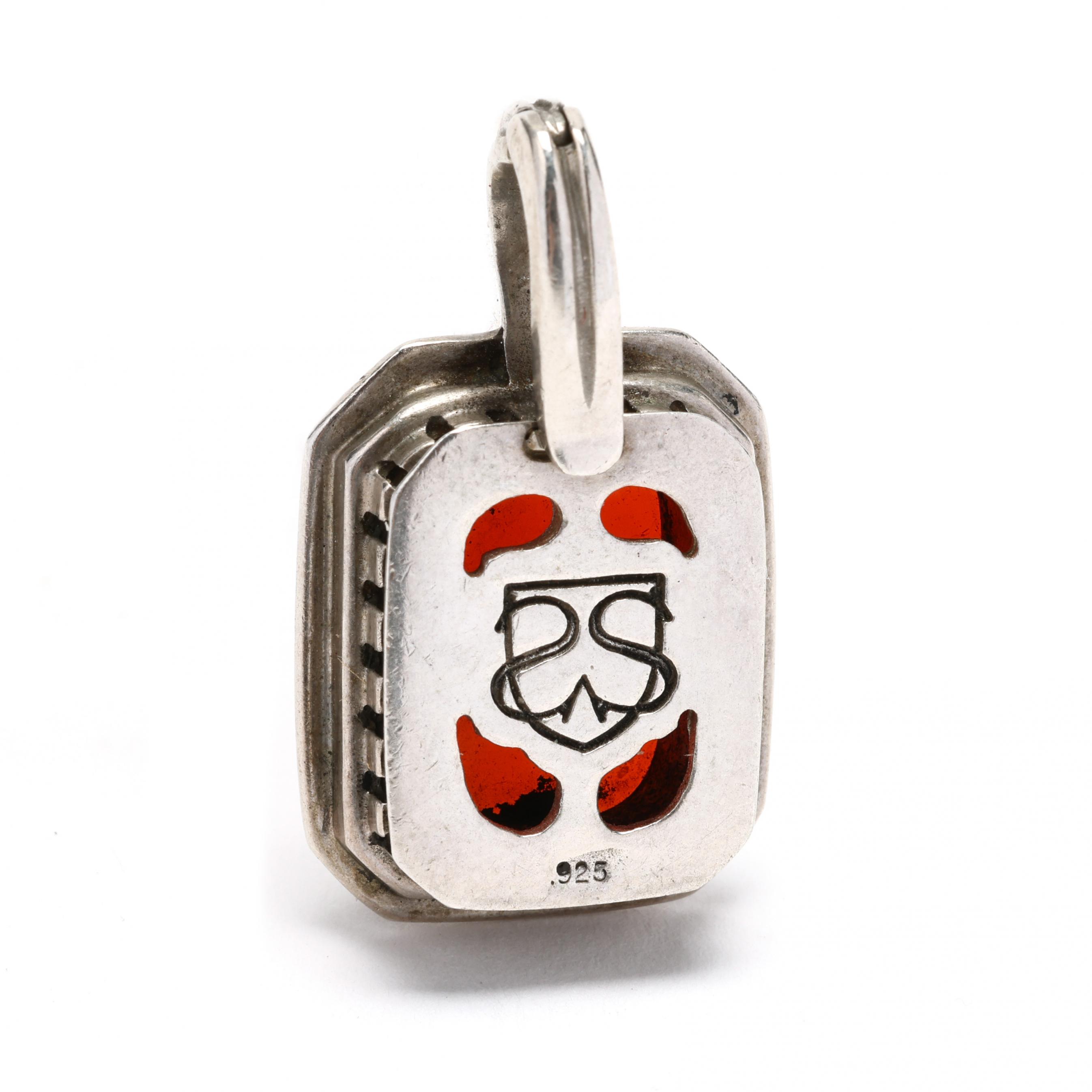 Sterling Silver Necklace with Gold and Diamond Bee Pendant and a