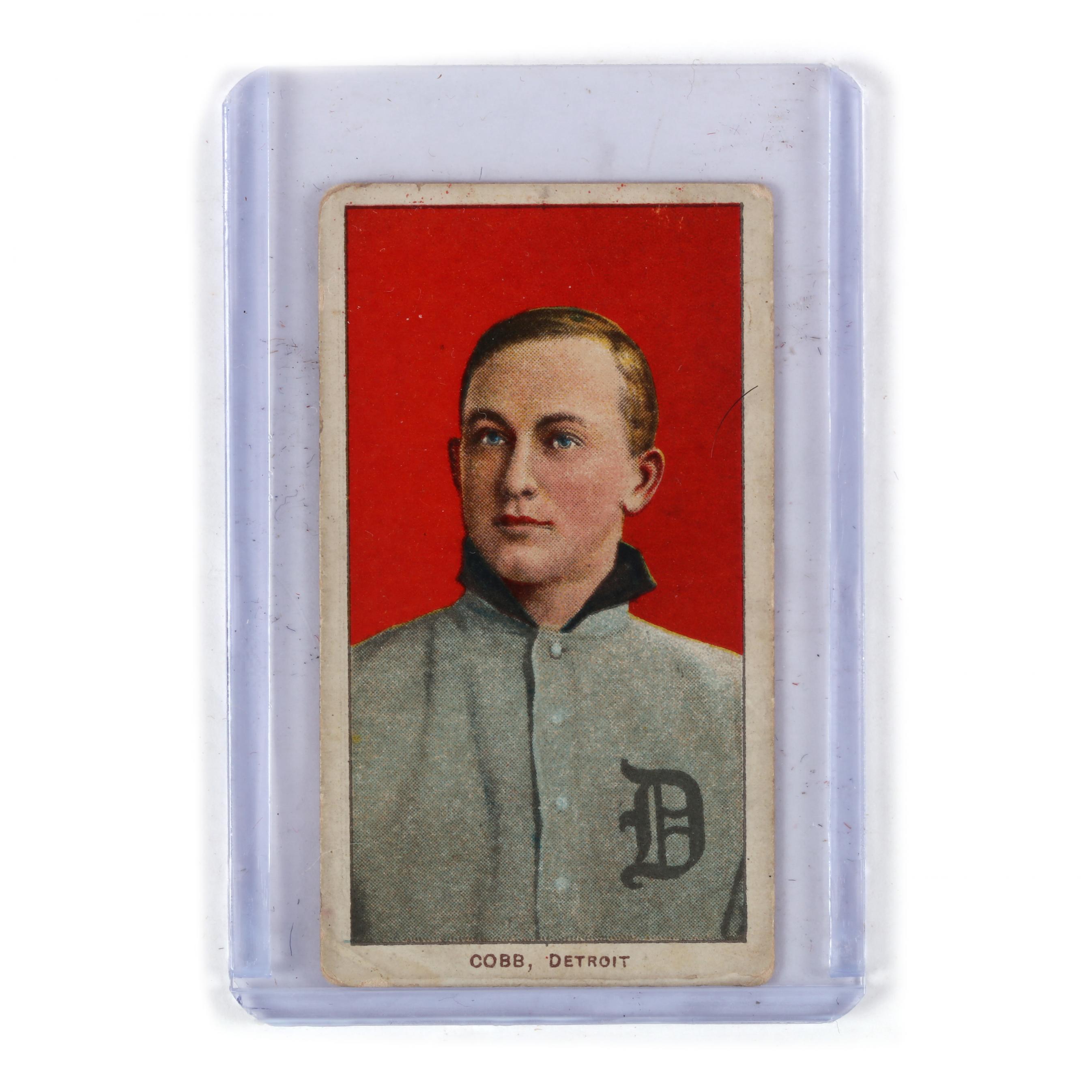 ty cobb tobacco card value Rare Ty Cobb (Red Portrait) 1909-1911 T206 (Old Mill Back), Tobacco Card  (Lot 7332