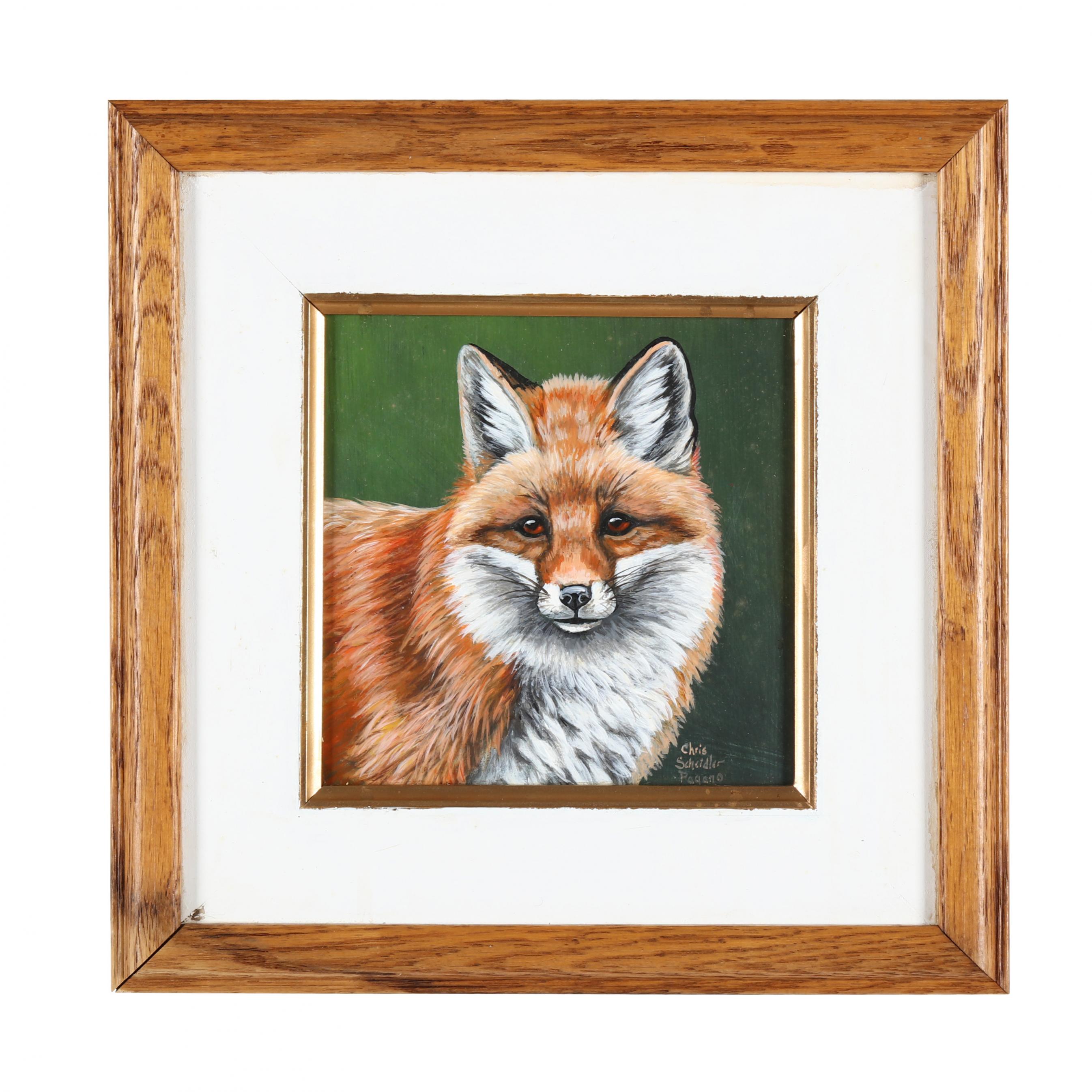 洋書 LIVING IMAGES by Polge (Signed) Chris Scheidler Pagano (American), Red Fox Study (Lot 7389
