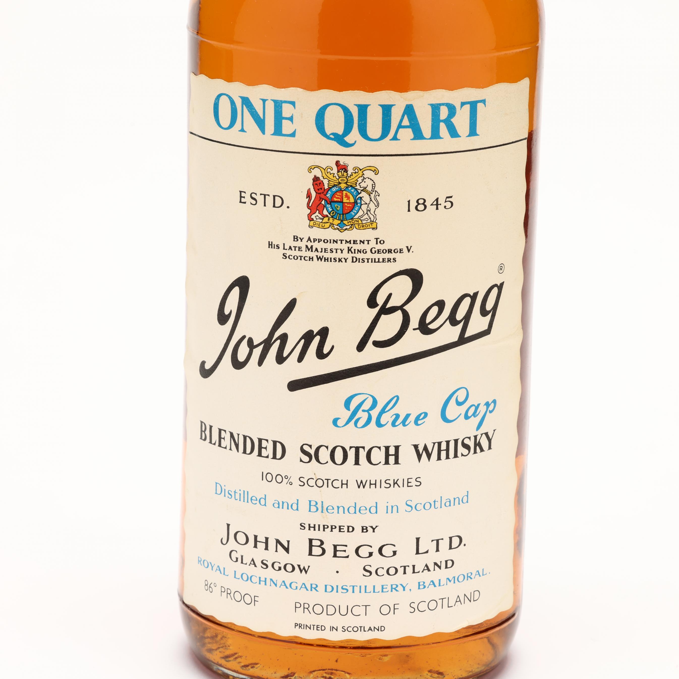 John Begg Blue Cap Scotch Whisky (Lot 4113 - Rare Spirits