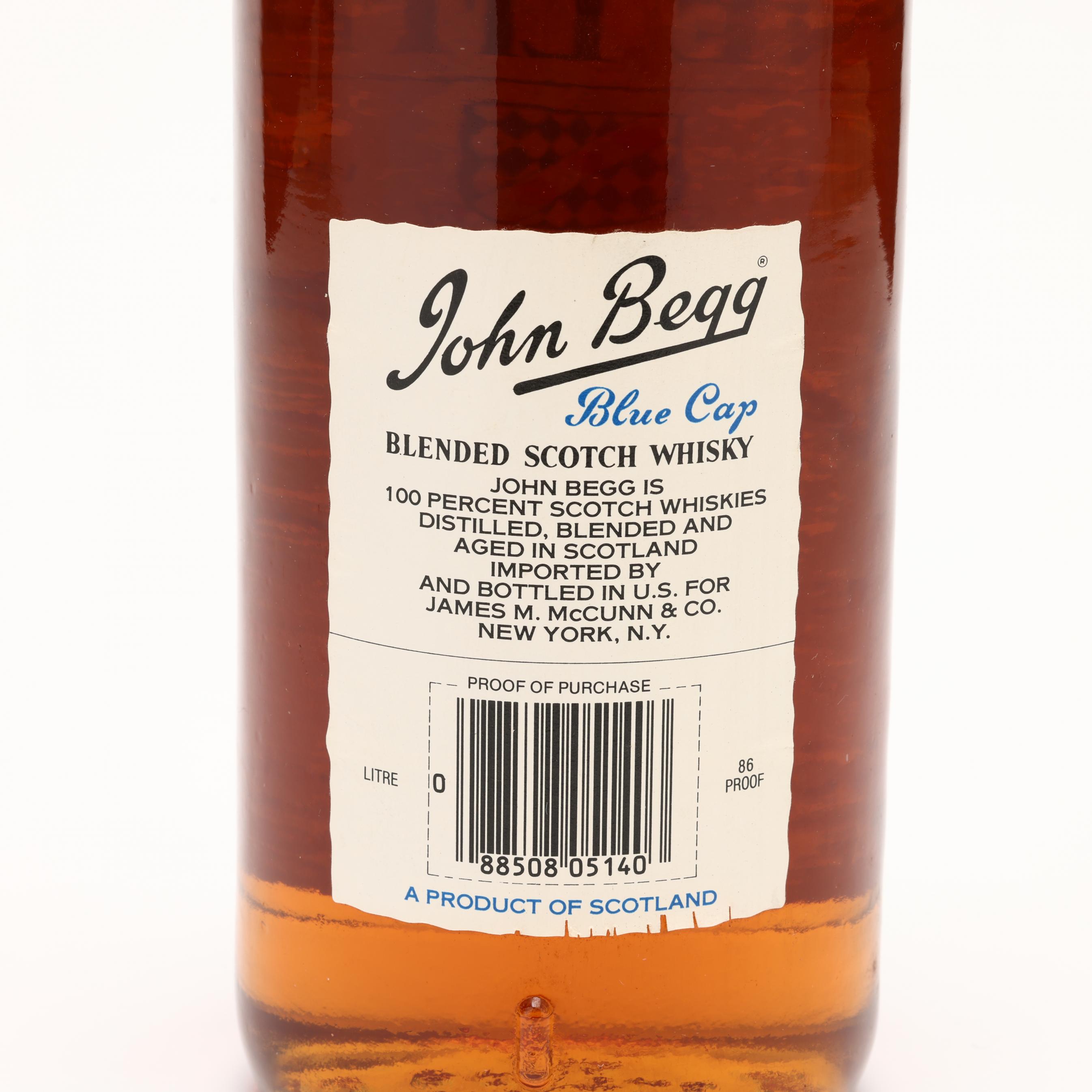 John Begg Blue Cap Scotch Whisky (Lot 4106 - Rare Spirits