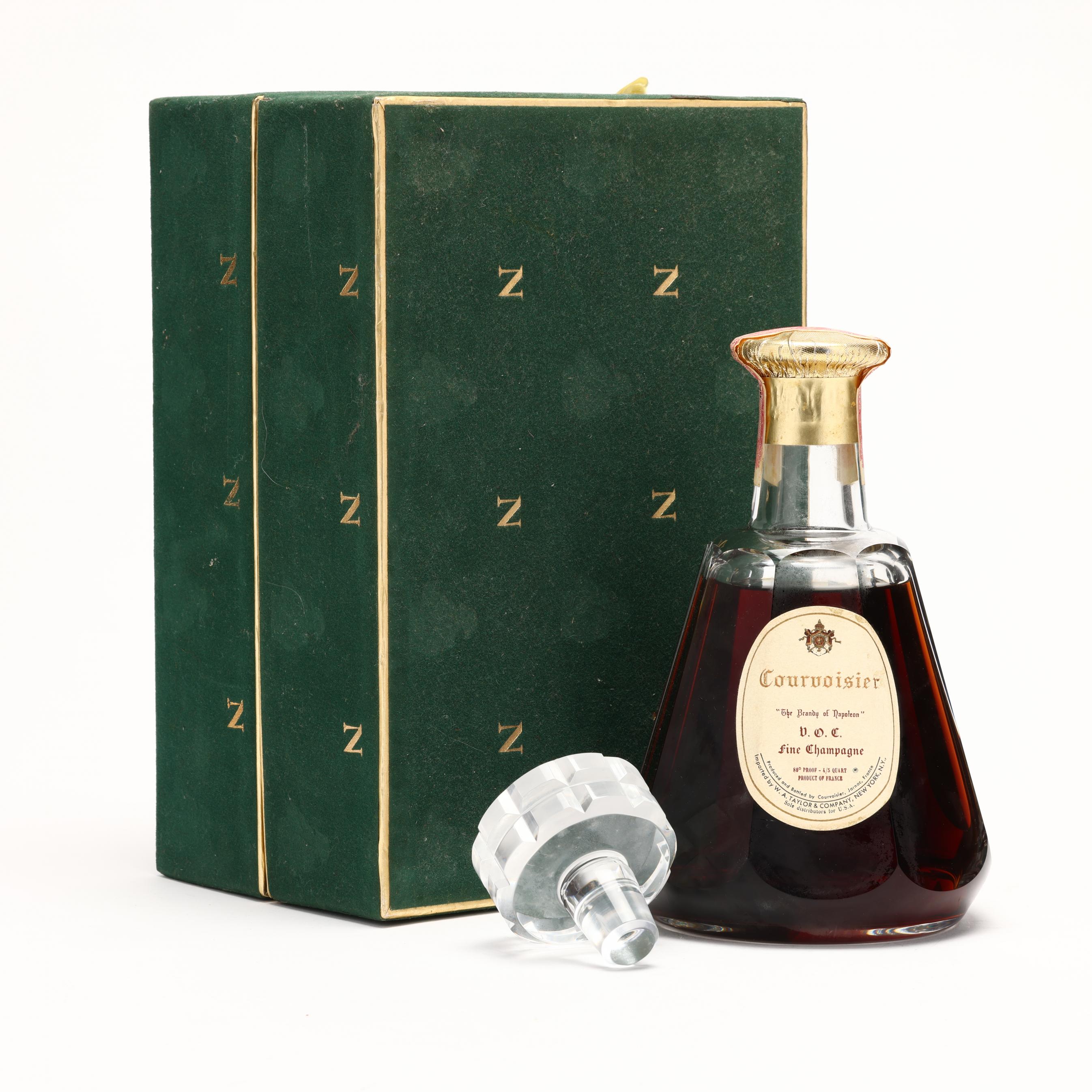 Courvoisier V.O.C. Cognac & Baccarat Decanter (Lot 4061 - Rare