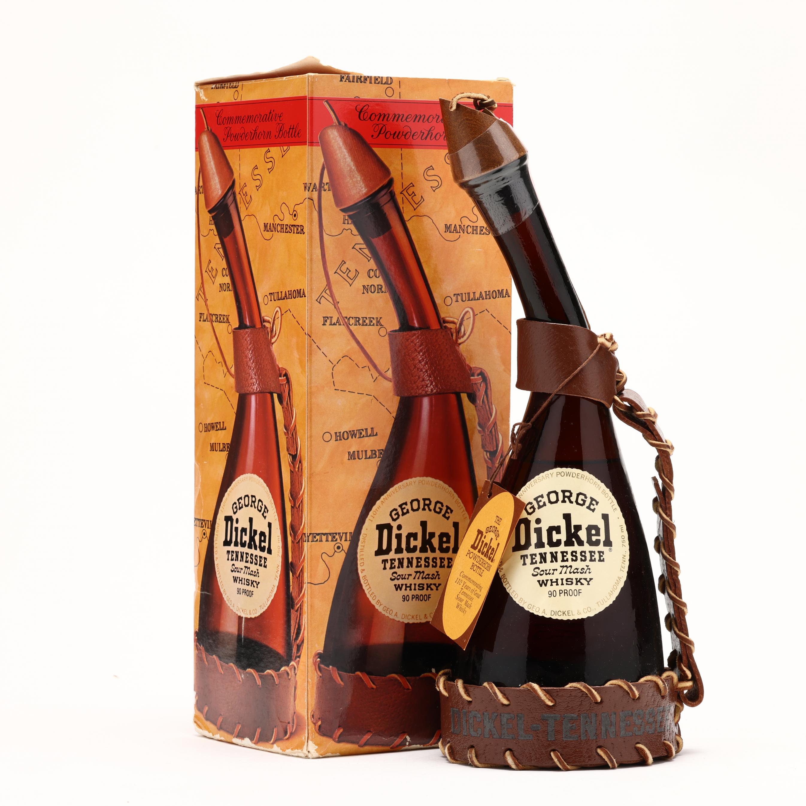George Dickel Tennessee Sour Mash Powderhorn Bottle (Lot 4168