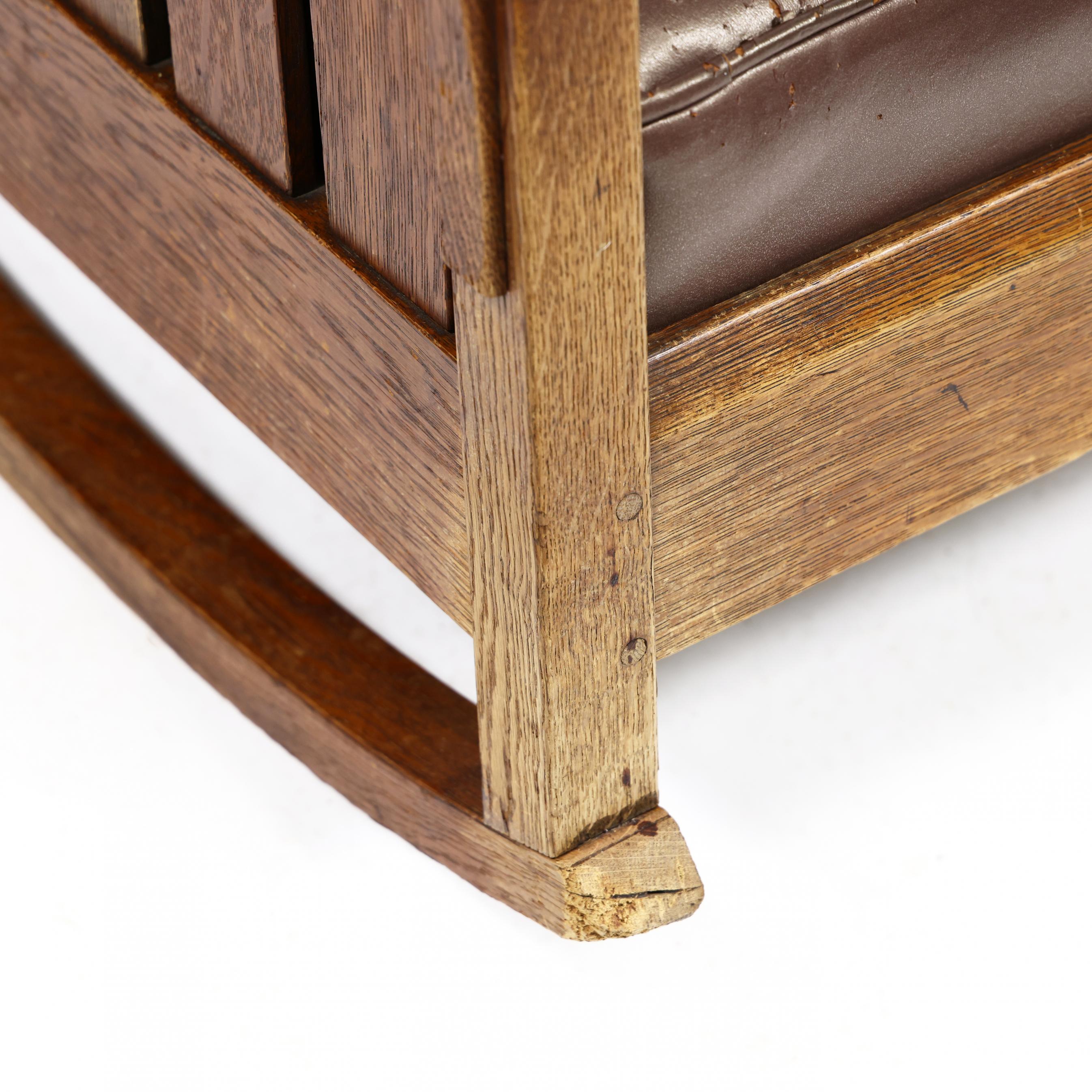 L. & J.G. Stickley, Mission Oak Rocking Chair (Lot 2140
