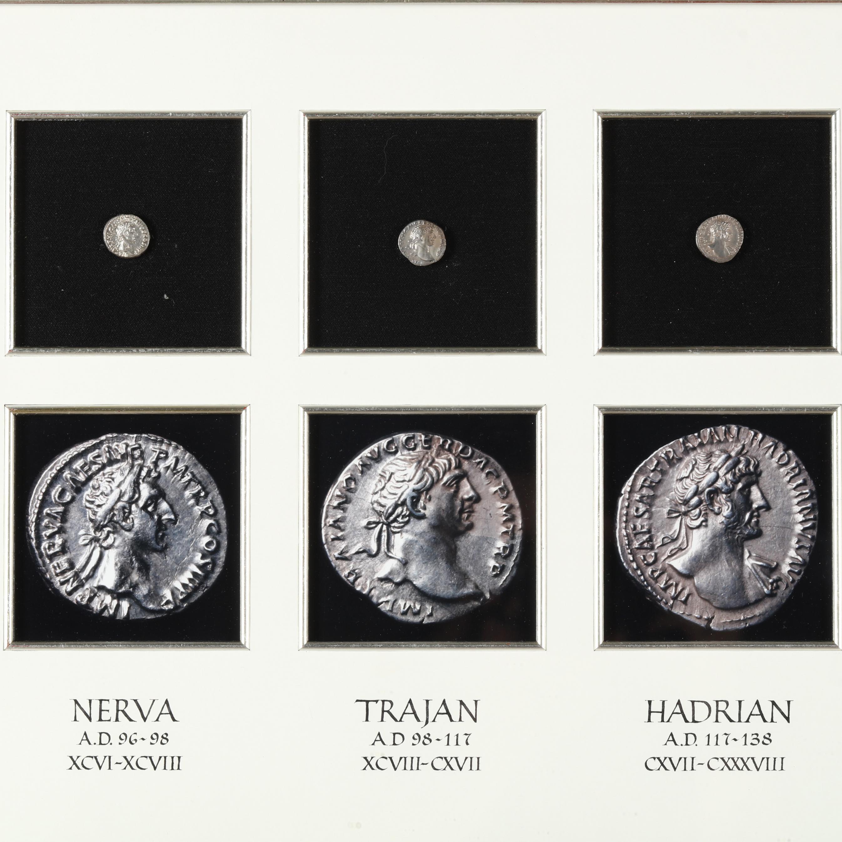 Roman Empire, Five (5) High Grade Silver Denarii Featuring the