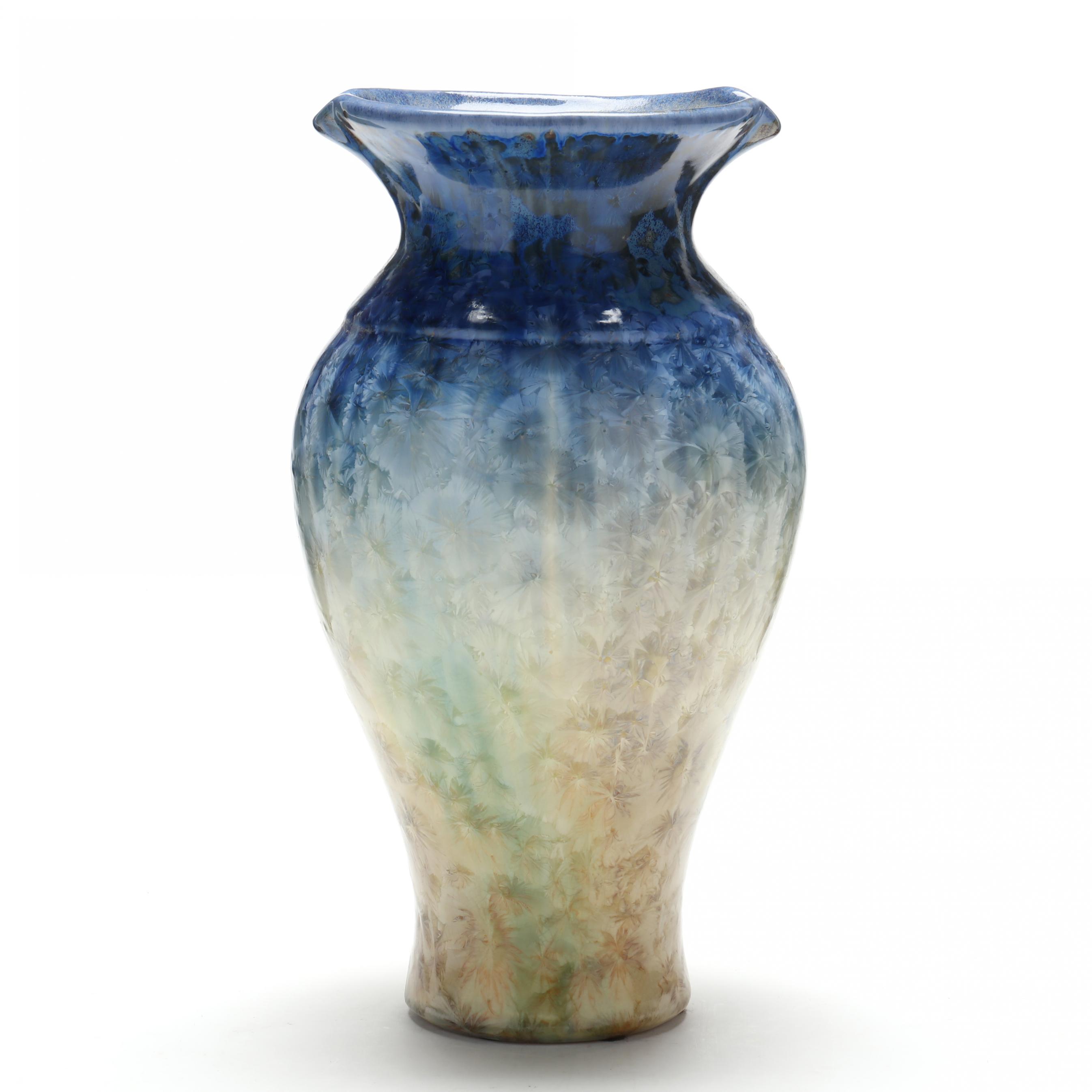 Kent Follette (LA), Crystalline Pottery Vase (Lot 2342 - June