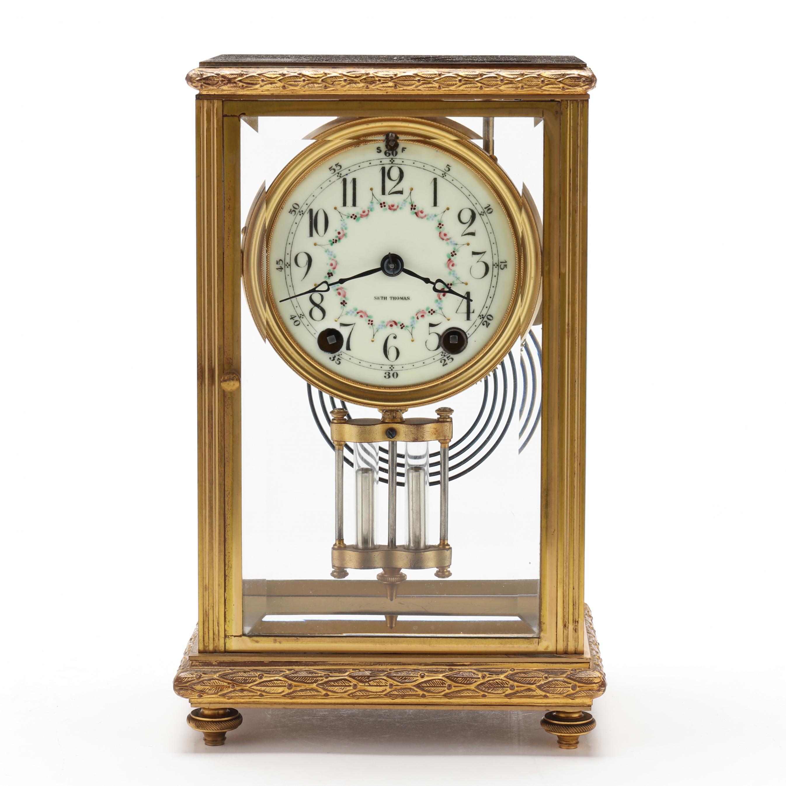 Seth Thomas Empire No. 35 Crystal Regulator Clock (Lot 1259 - June