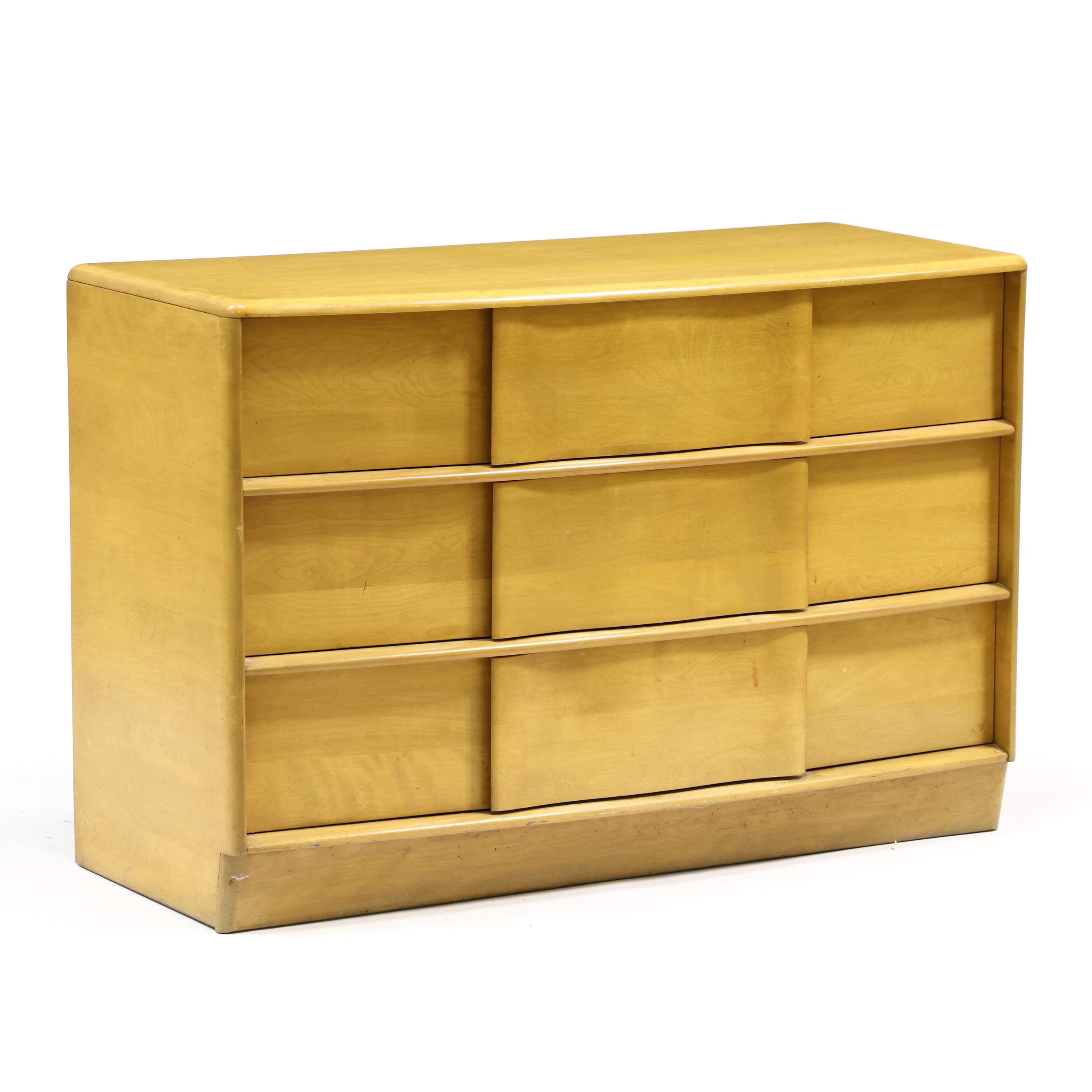 Heywood Wakefield, Four Pieces of Sculptura Bedroom