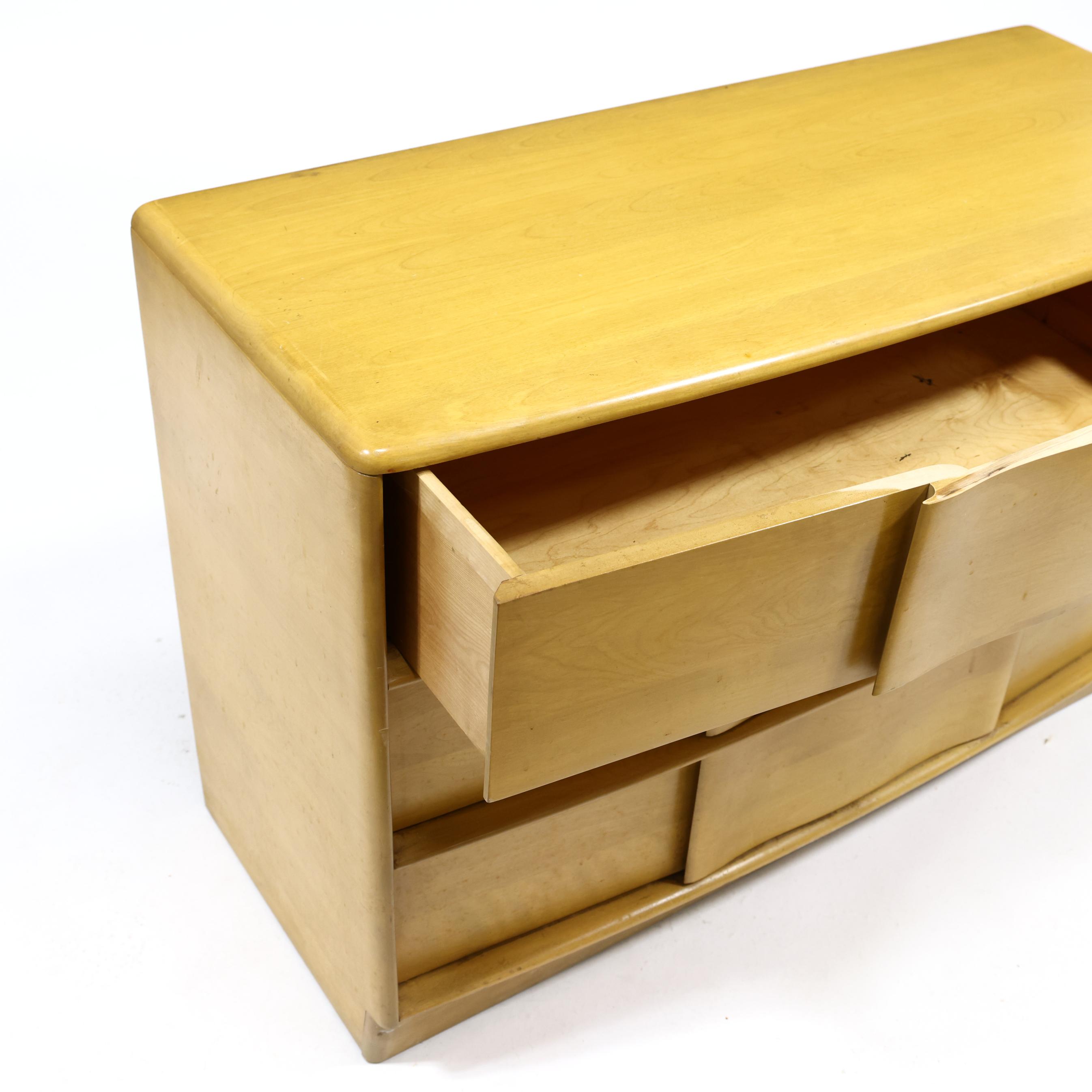 Heywood Wakefield, Four Pieces of Sculptura Bedroom