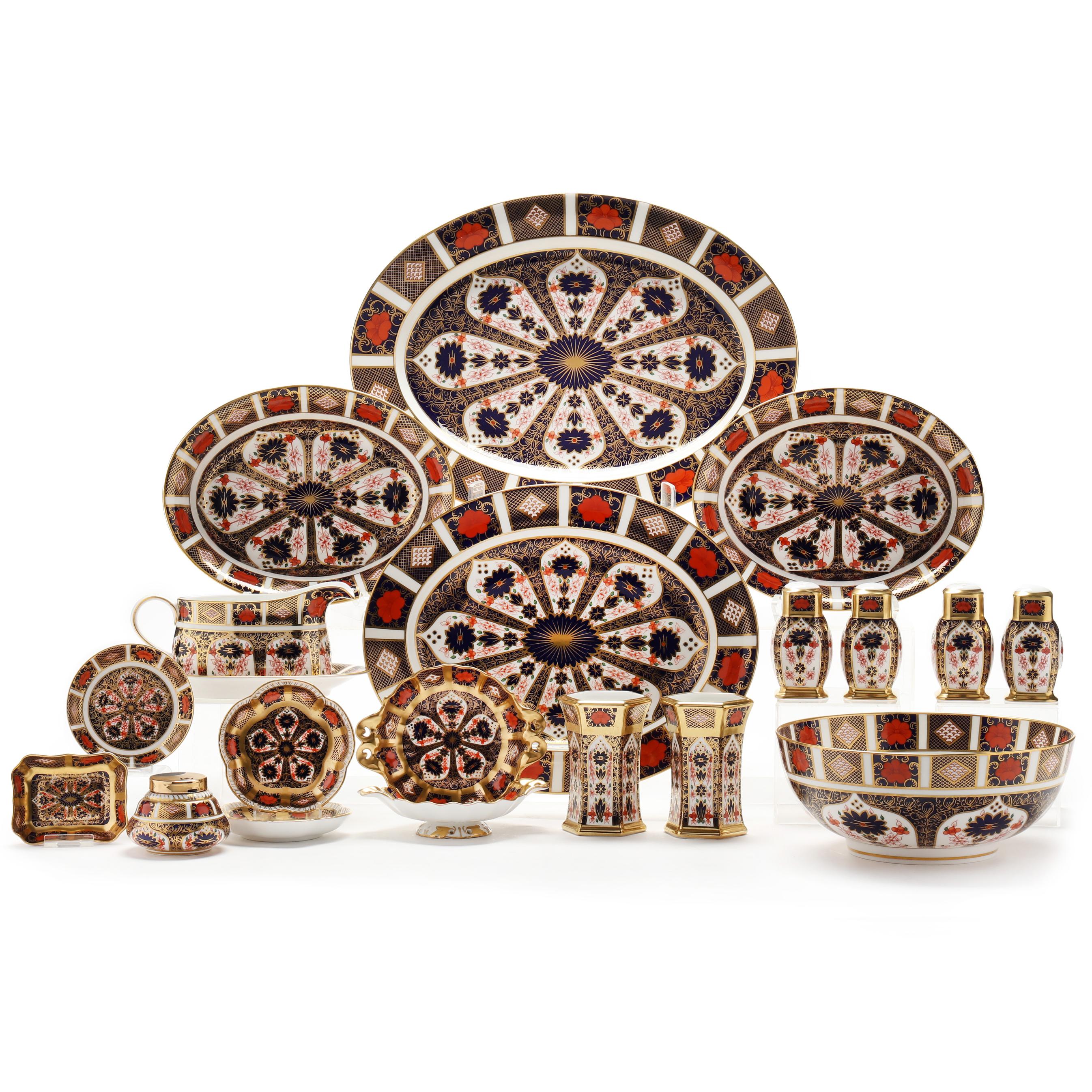 Royal Crown Derby Old Imari Selection of Table Serving Accessories
