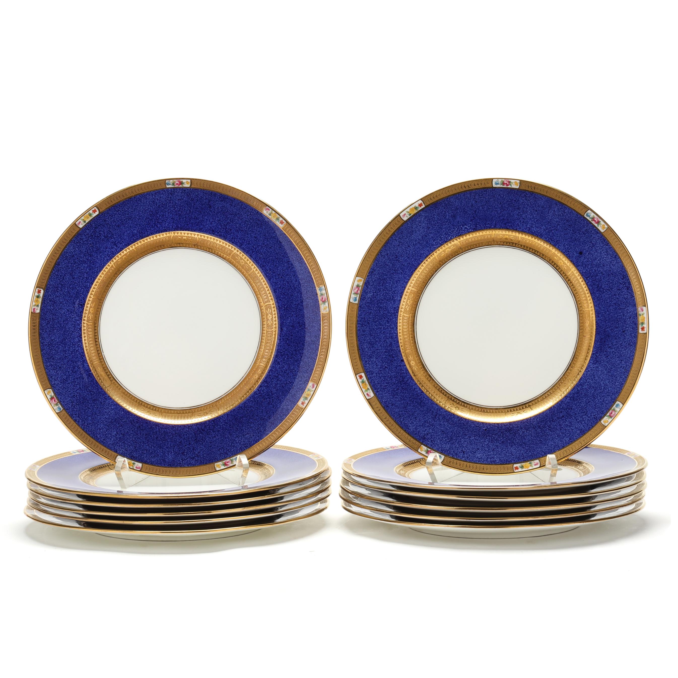 ティファニーコウルドン Set of Twelve Cauldon Dinner Plates, Retailed by Tiffany & Co