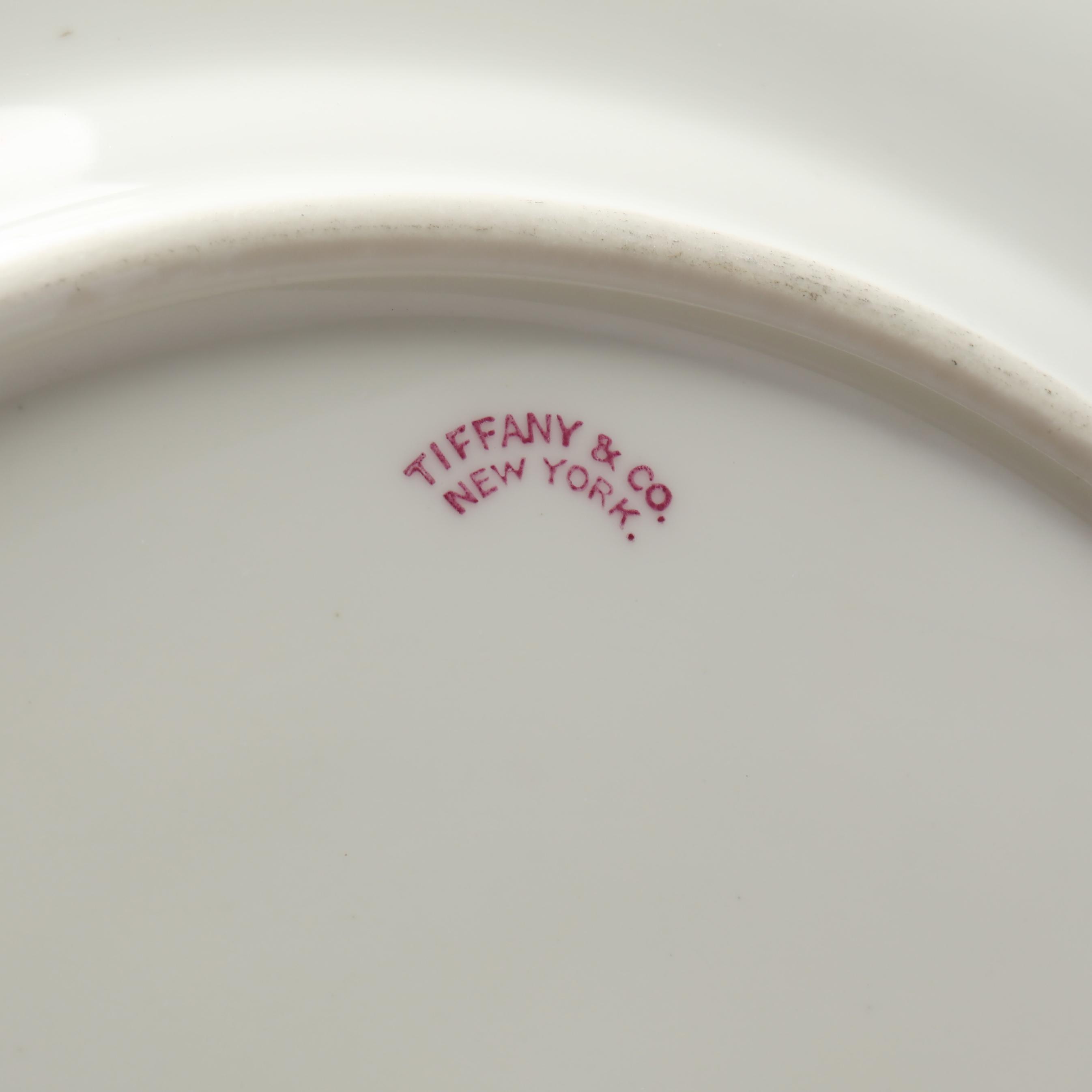 Set of Twelve Cauldon Dinner Plates, Retailed by Tiffany & Co