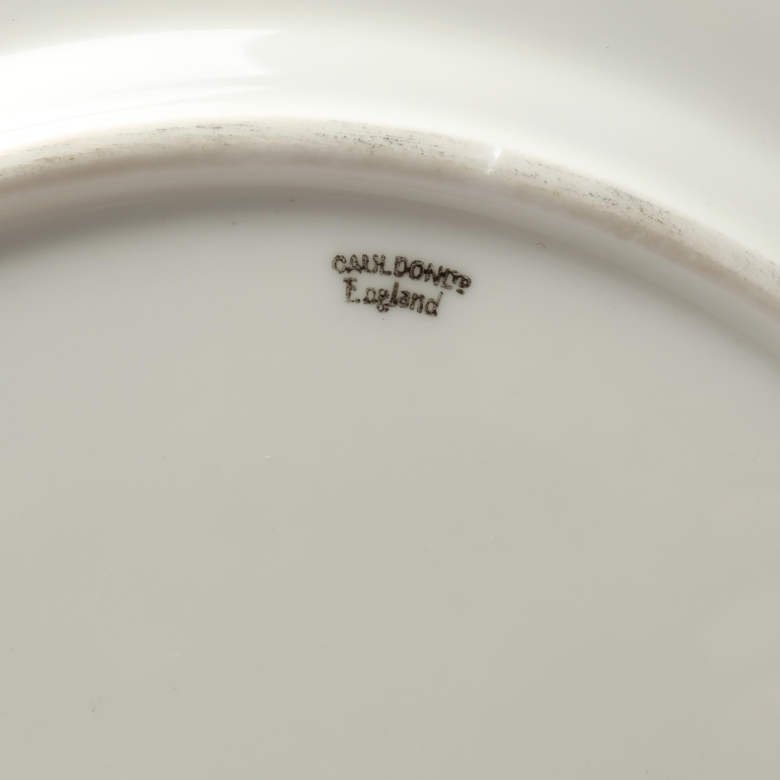 Set of Twelve Cauldon Dinner Plates, Retailed by Tiffany & Co