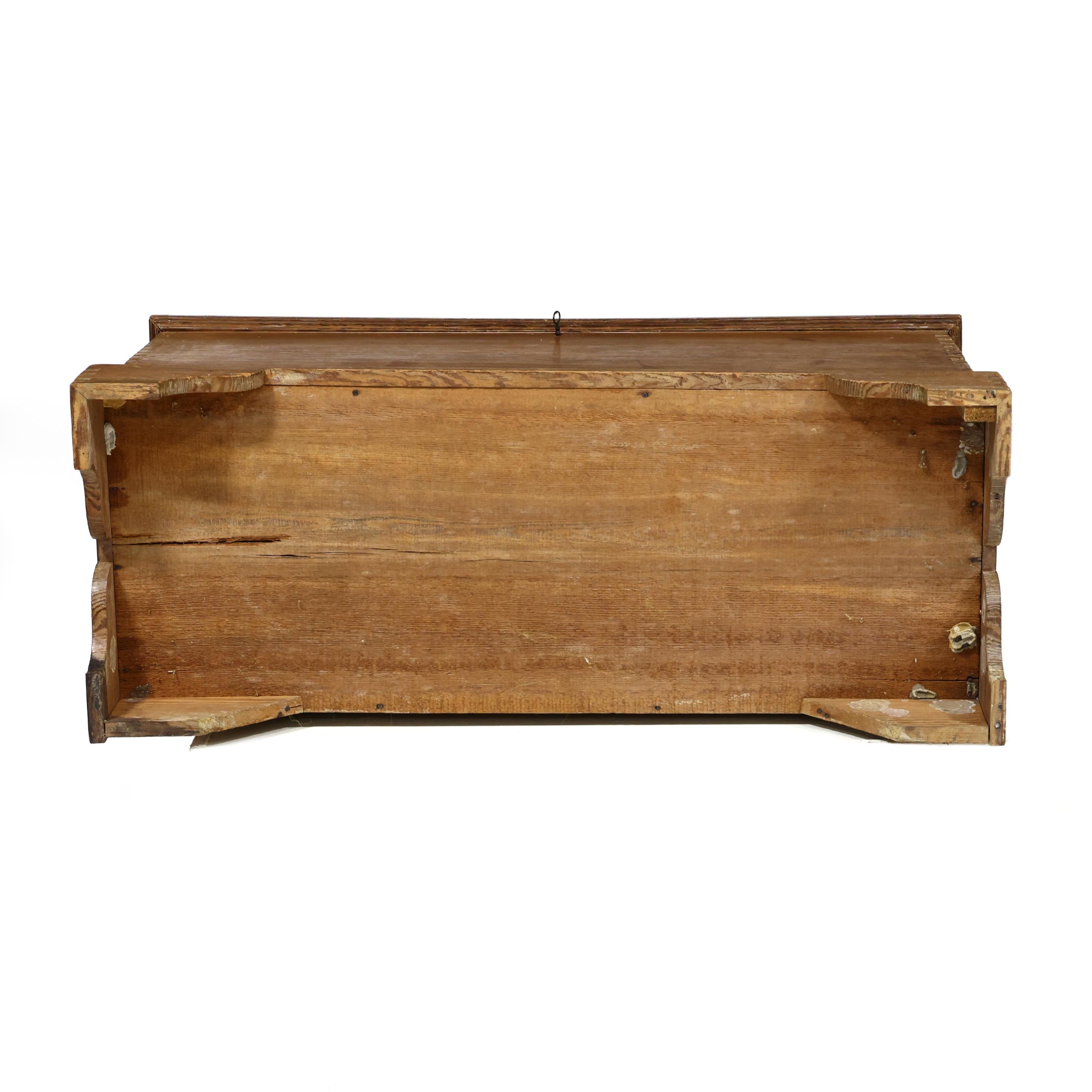 Southern Chippendale Yellow Pine Blanket Chest (Lot 1191 - July