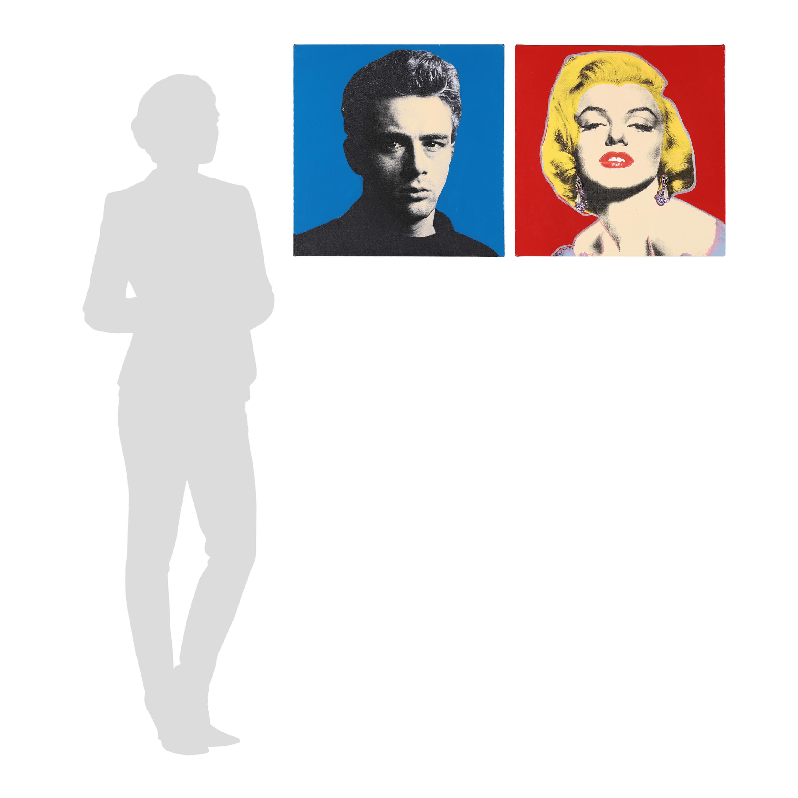 Steve Kaufman (American, 1960-2010), James Dean / Marilyn Monroe