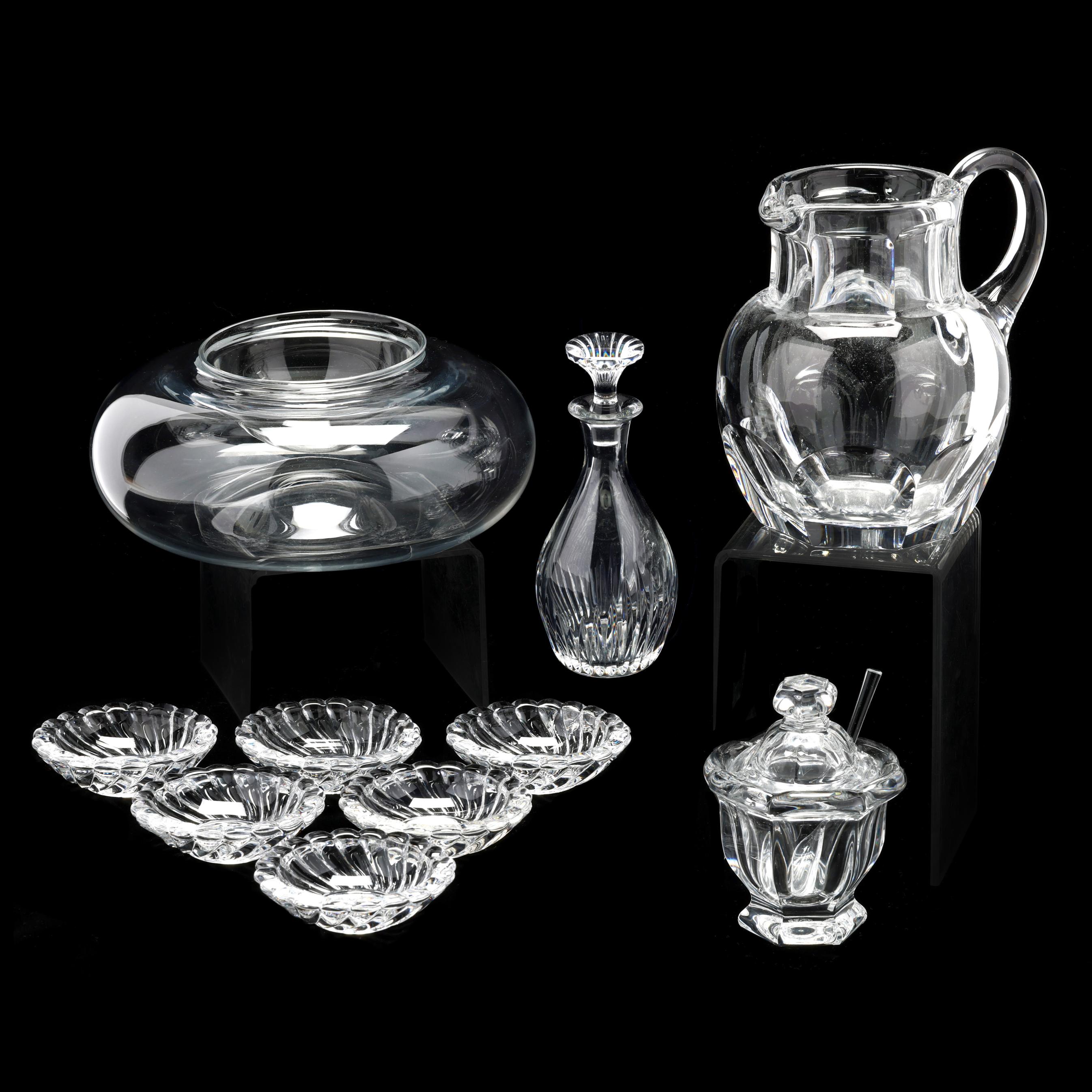 Ten Assorted Baccarat Crystal Serving Items (Lot 1137 - July
