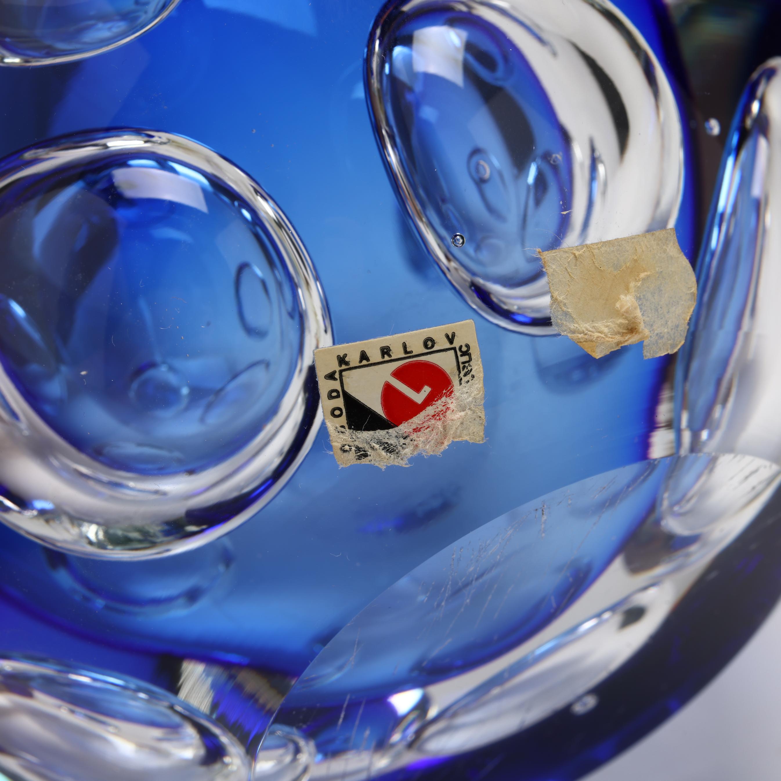 Jaroslav Svoboda (Czech, b. 1938), Four Air-Trap Glass Vases