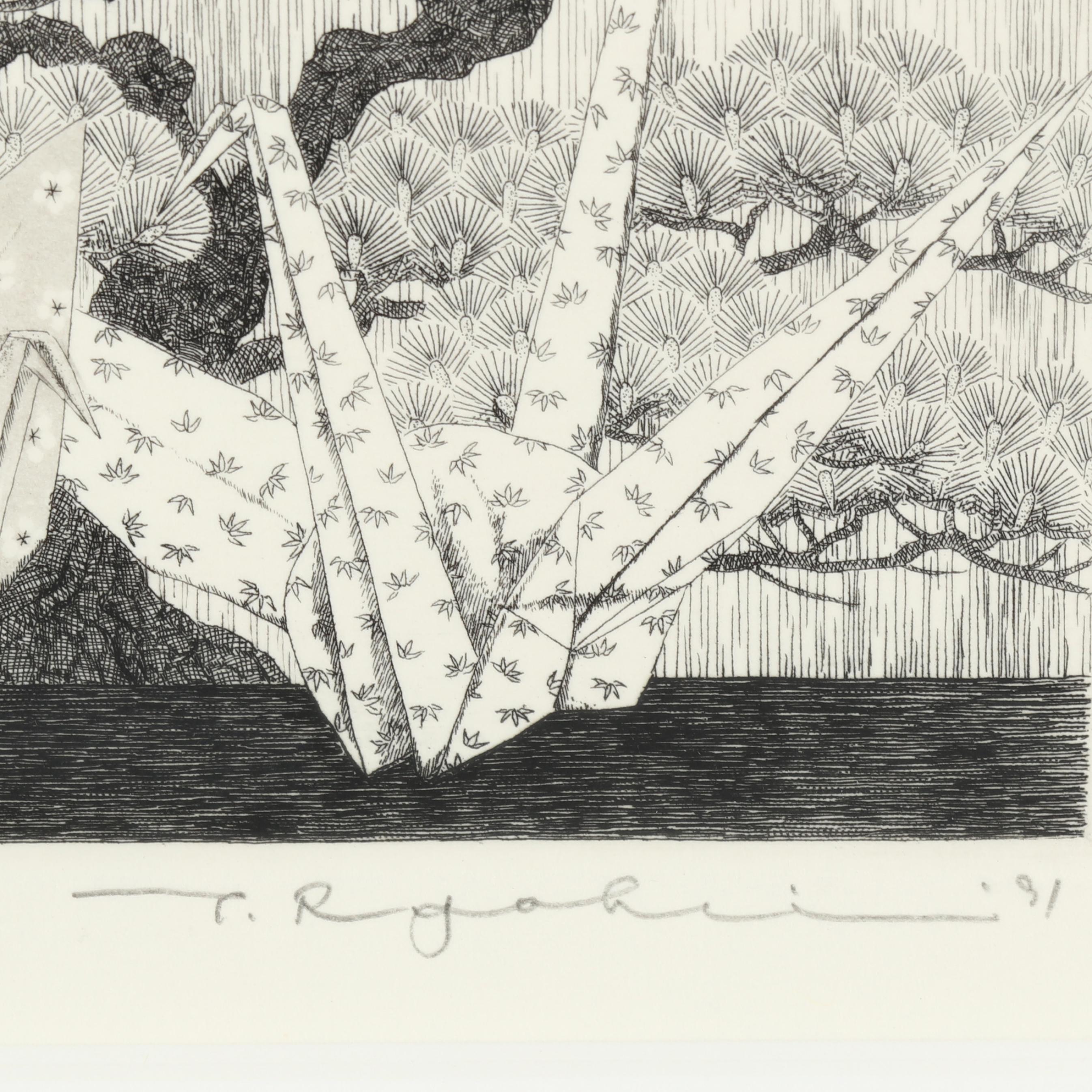 Tanaka Ryohei (Japanese, 1933-2019), Three Etchings (Lot