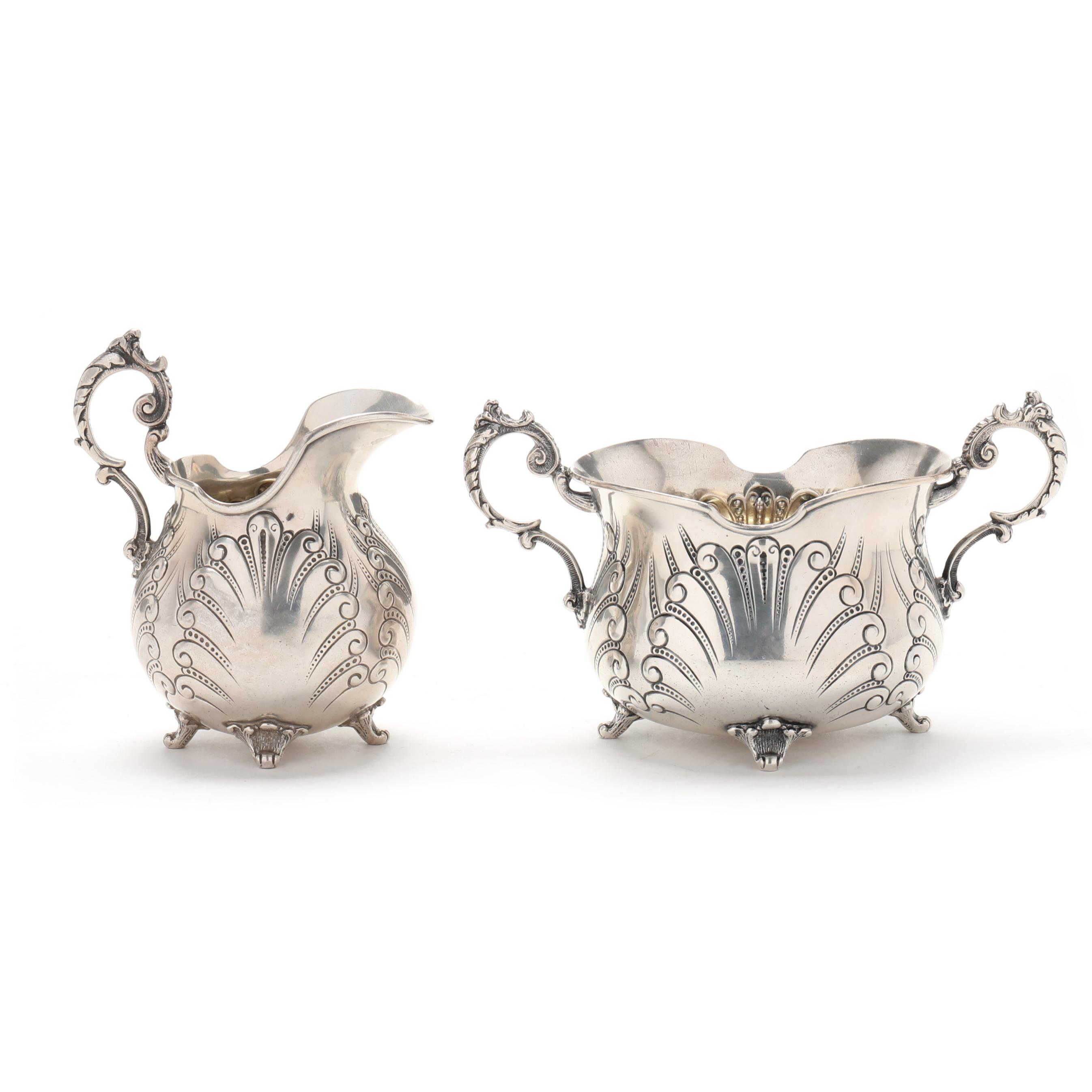 A Tiffany & Co. Sterling Silver Creamer and Sugar (Lot 4084