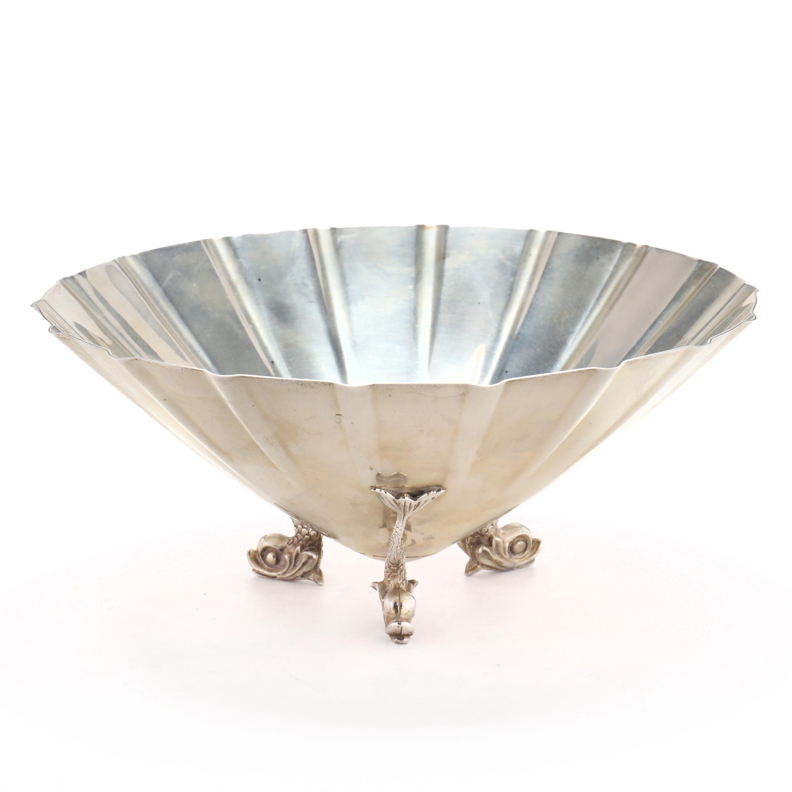 A Tiffany & Co. Sterling Silver Dolphin Foot Bowl (Lot 4089 A Tiffany & Co. Sterling Silver Dolphin Foot Bowl (Lot 4089