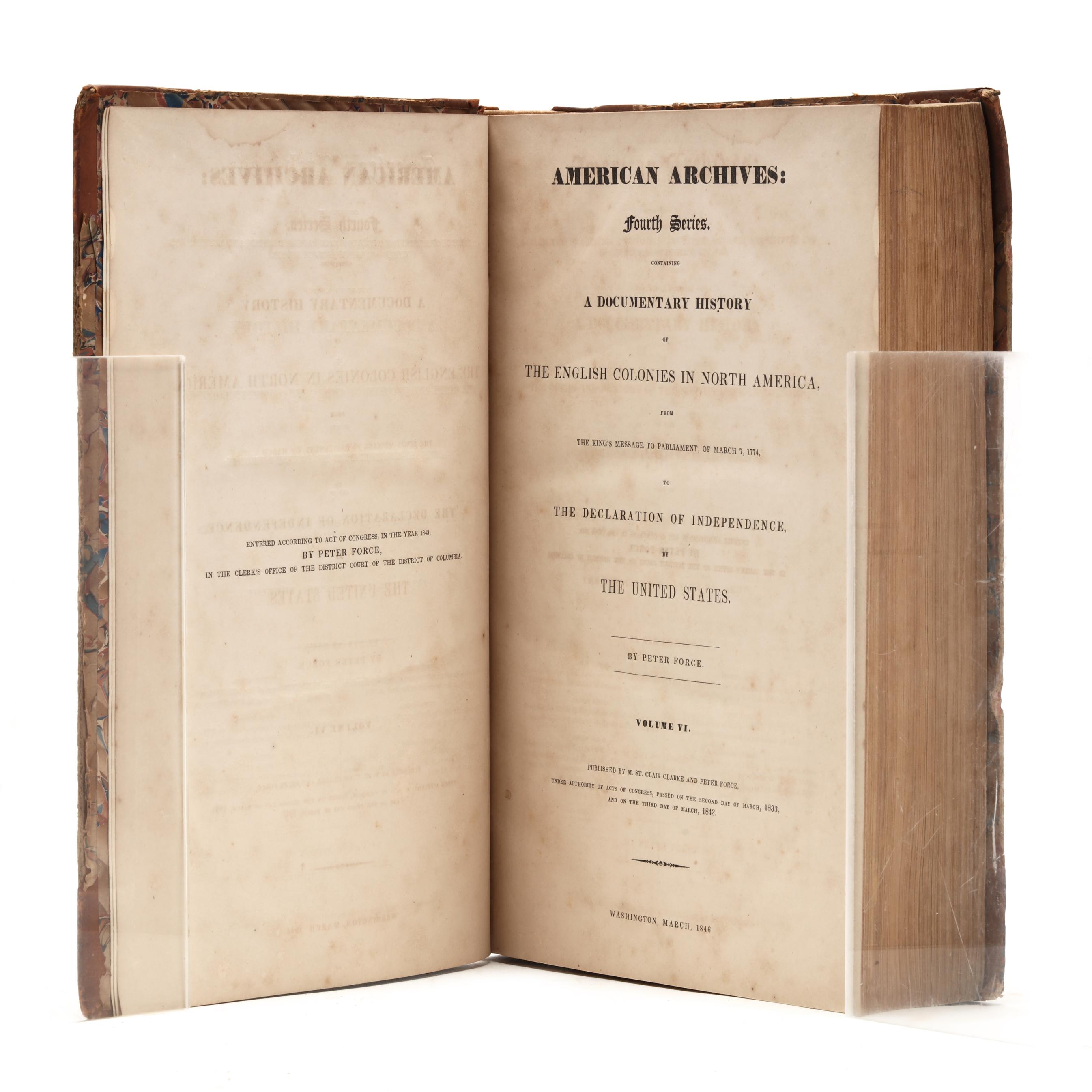 Peter Force's Declaration of Independence, Bound Stone