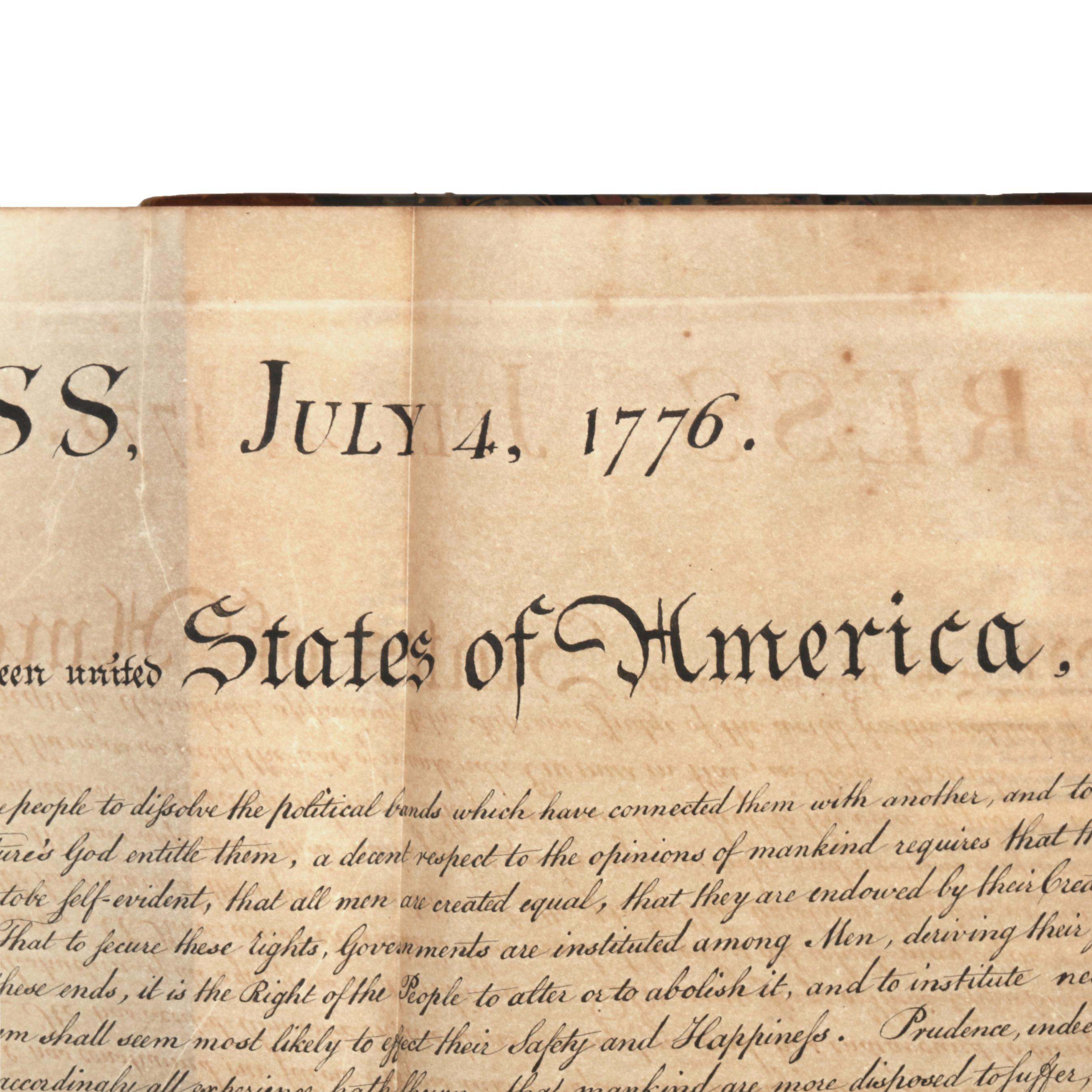 Peter Force's Declaration of Independence, Bound Stone