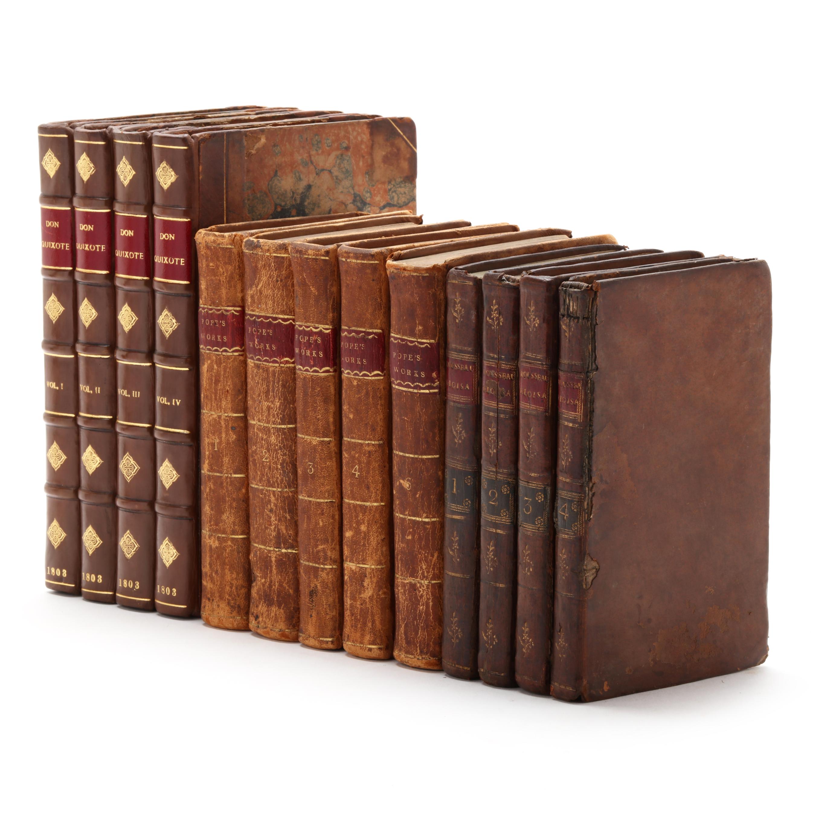 Three Sets of Leather-Bound Books (Lot 1159 - September Estate