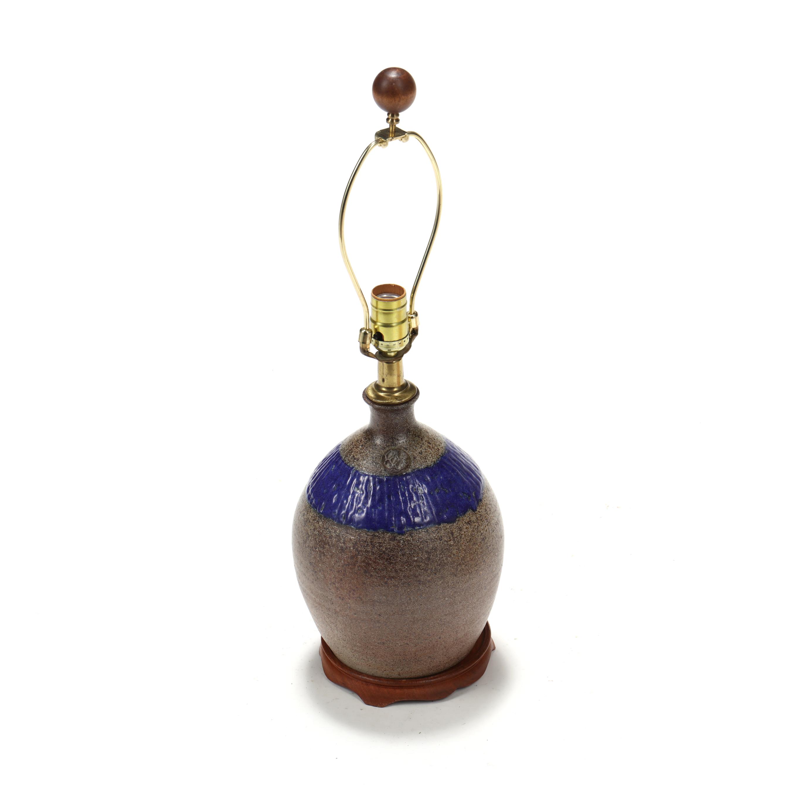 Ben Owen III (Seagrove, NC, b.1968), Pottery Table Lamp (Lot 2351