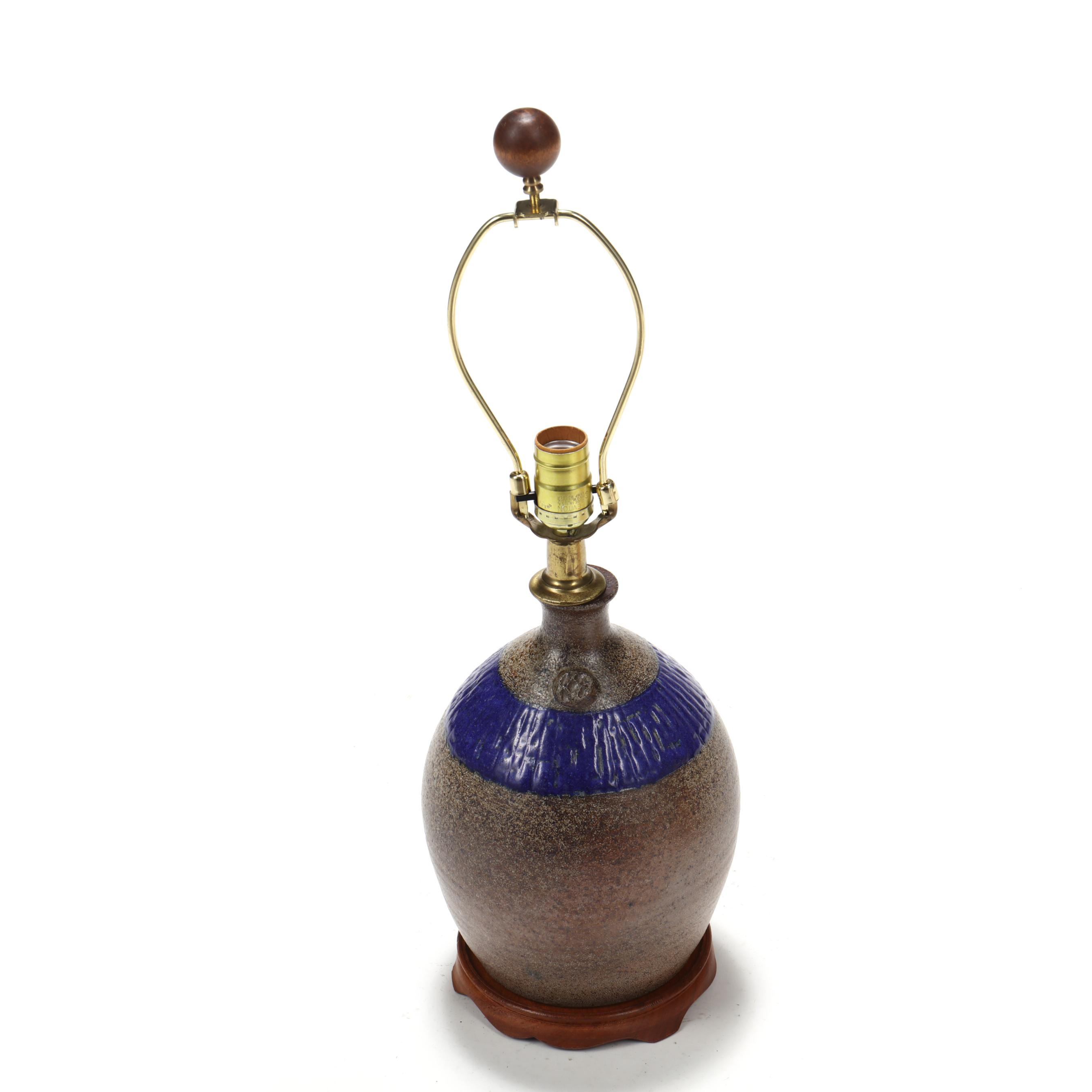 Ben Owen III (Seagrove, NC, b.1968), Pottery Table Lamp (Lot 2351