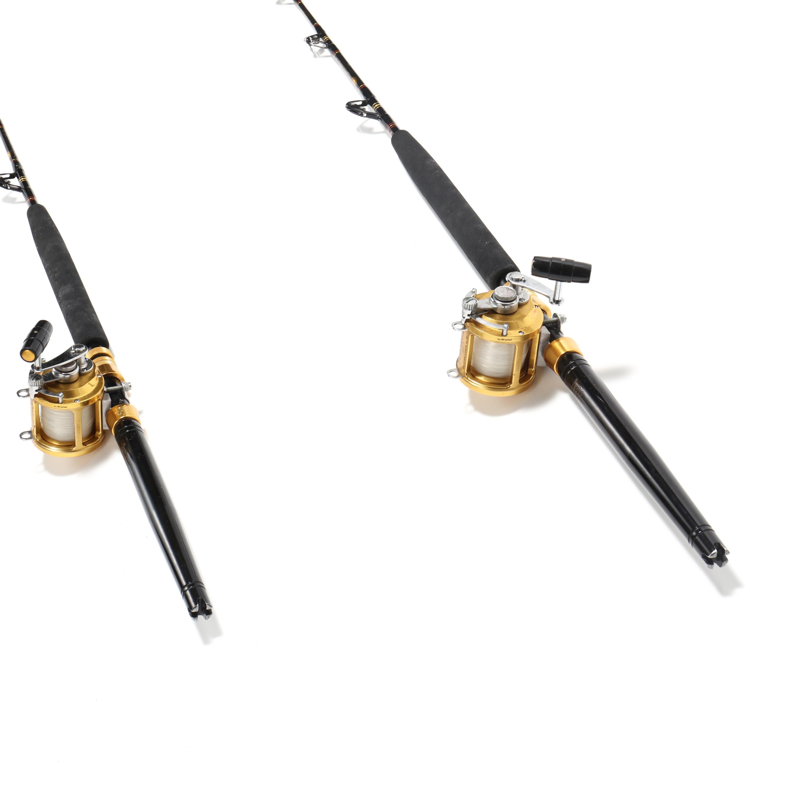 PENN INTERNATIONAL ロッド 約2.4m Two Penn International II 12T Reels on Penn International II Big