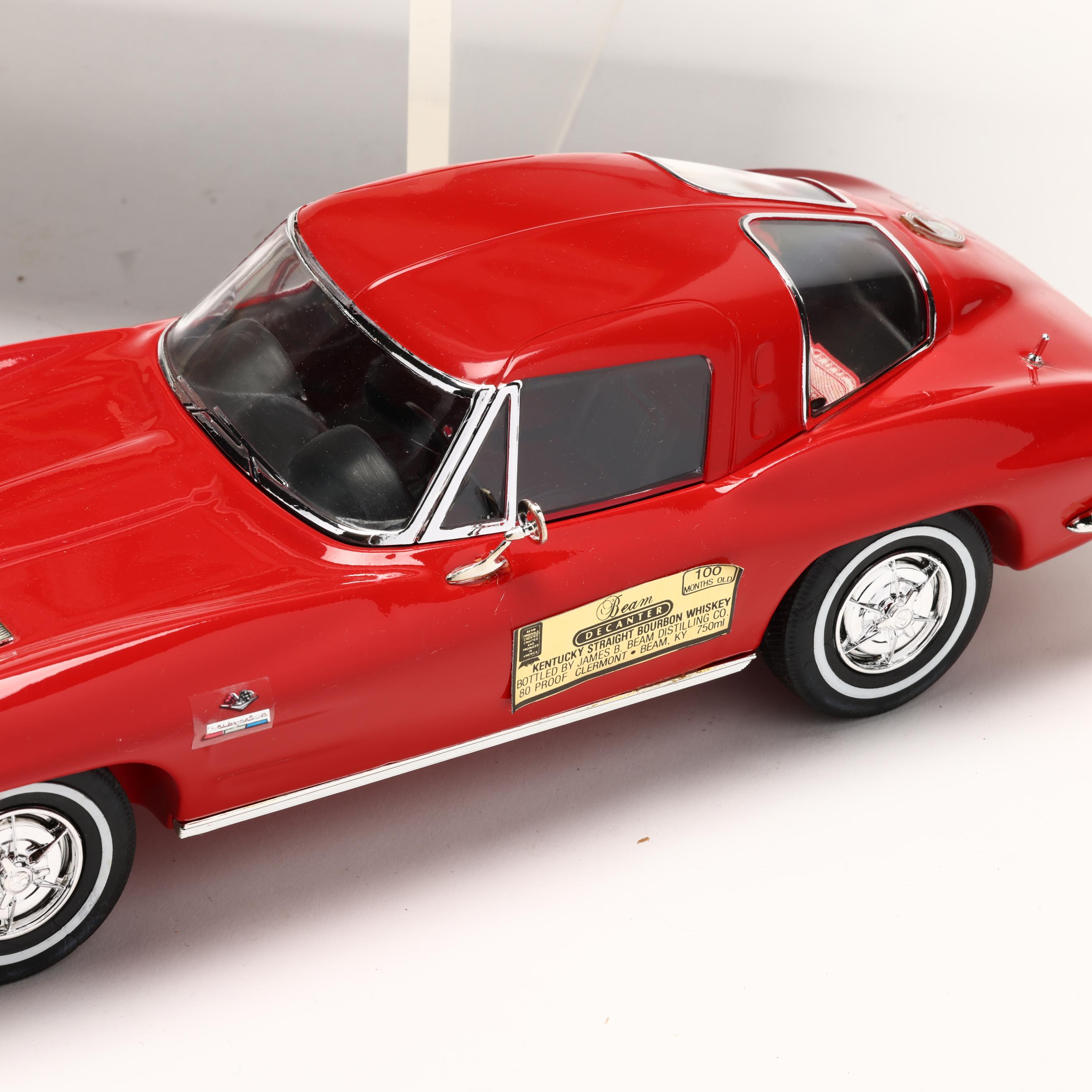 Jim Beam Bourbon Whiskey in Corvette Stingray Car Decanters (Lot 