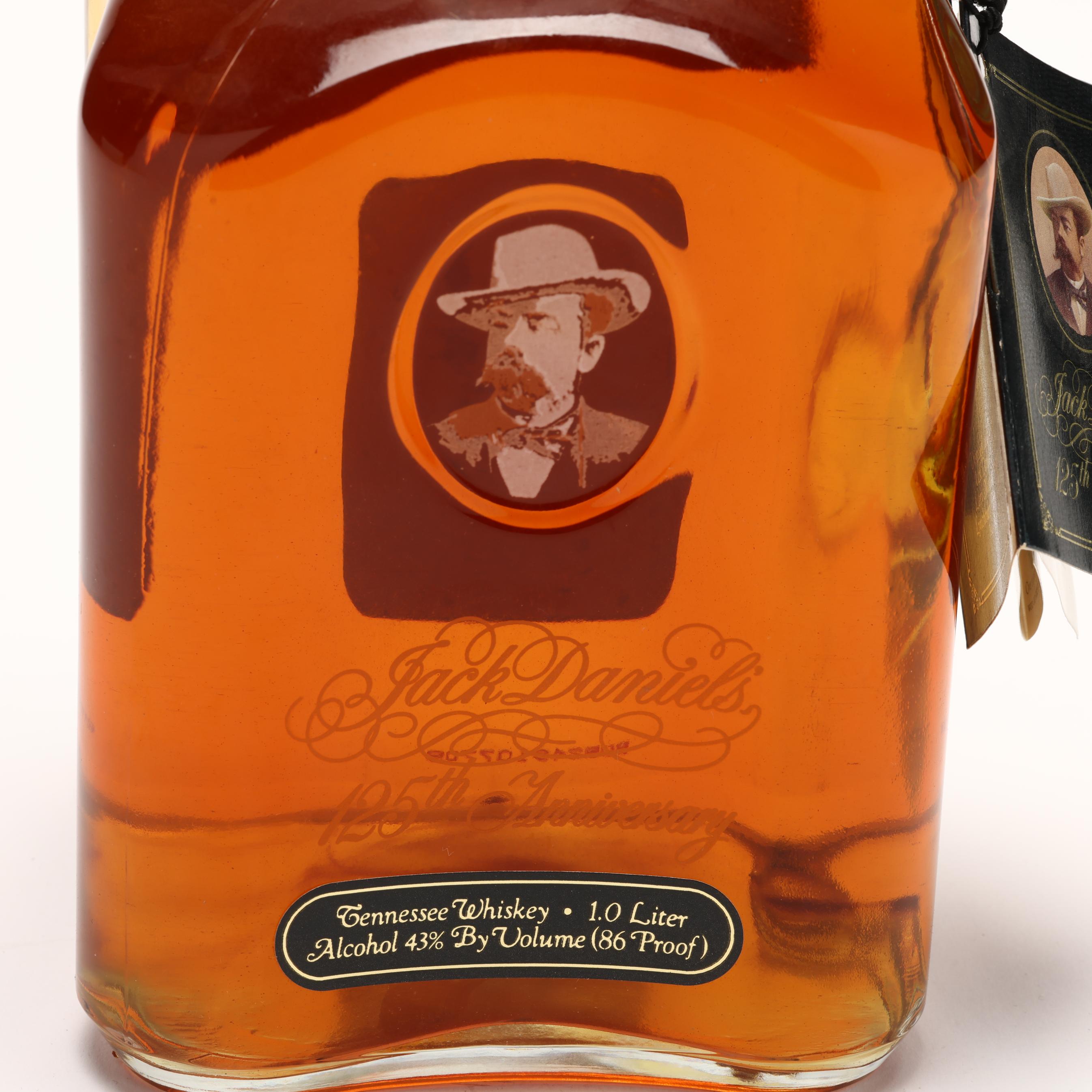Jack Daniels 125th Anniversary Tennessee Whiskey (Lot 6135 Jack Daniels 125th Anniversary Tennessee Whiskey (Lot 6135