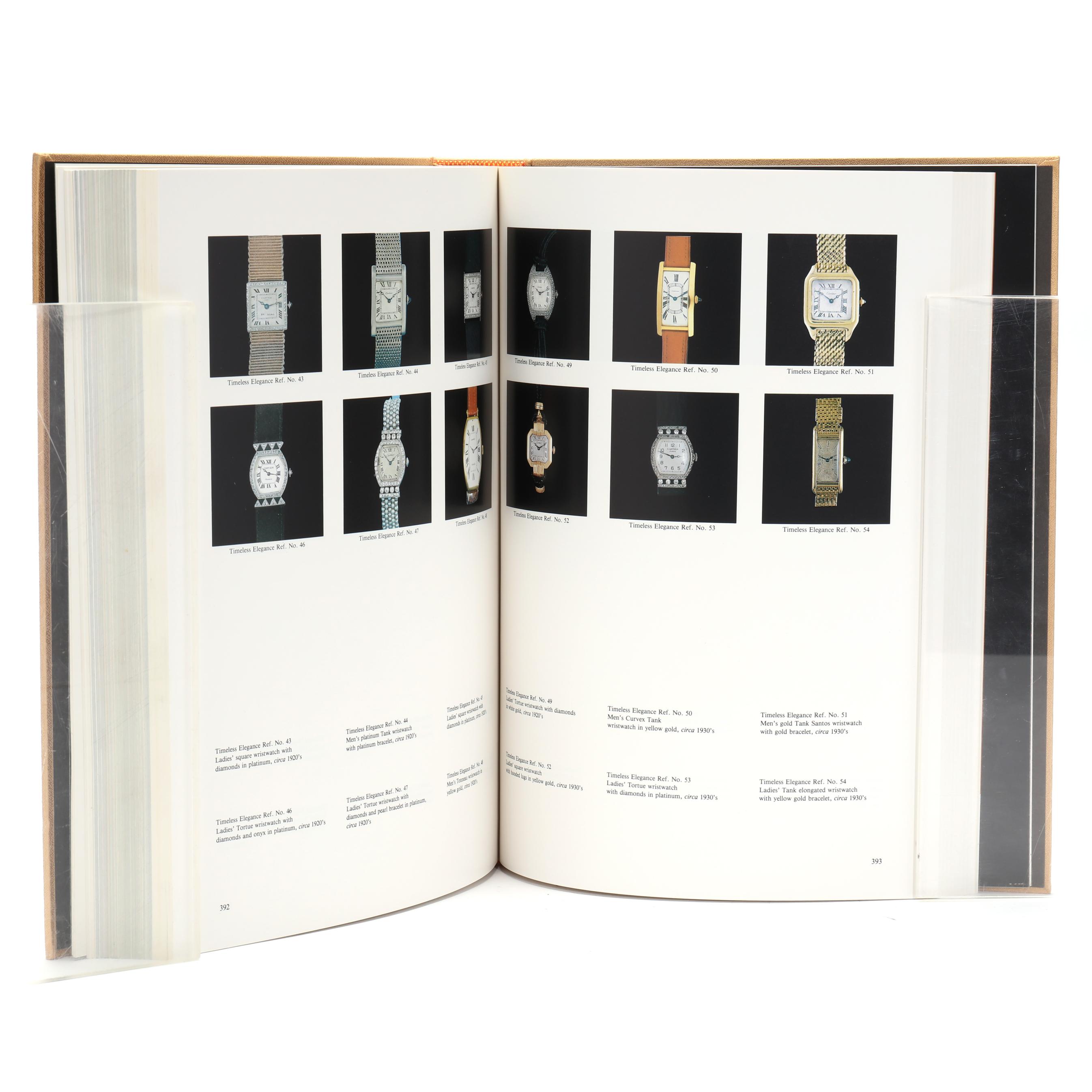 First Edition Cartier Wristwatches Book, With Certificate of