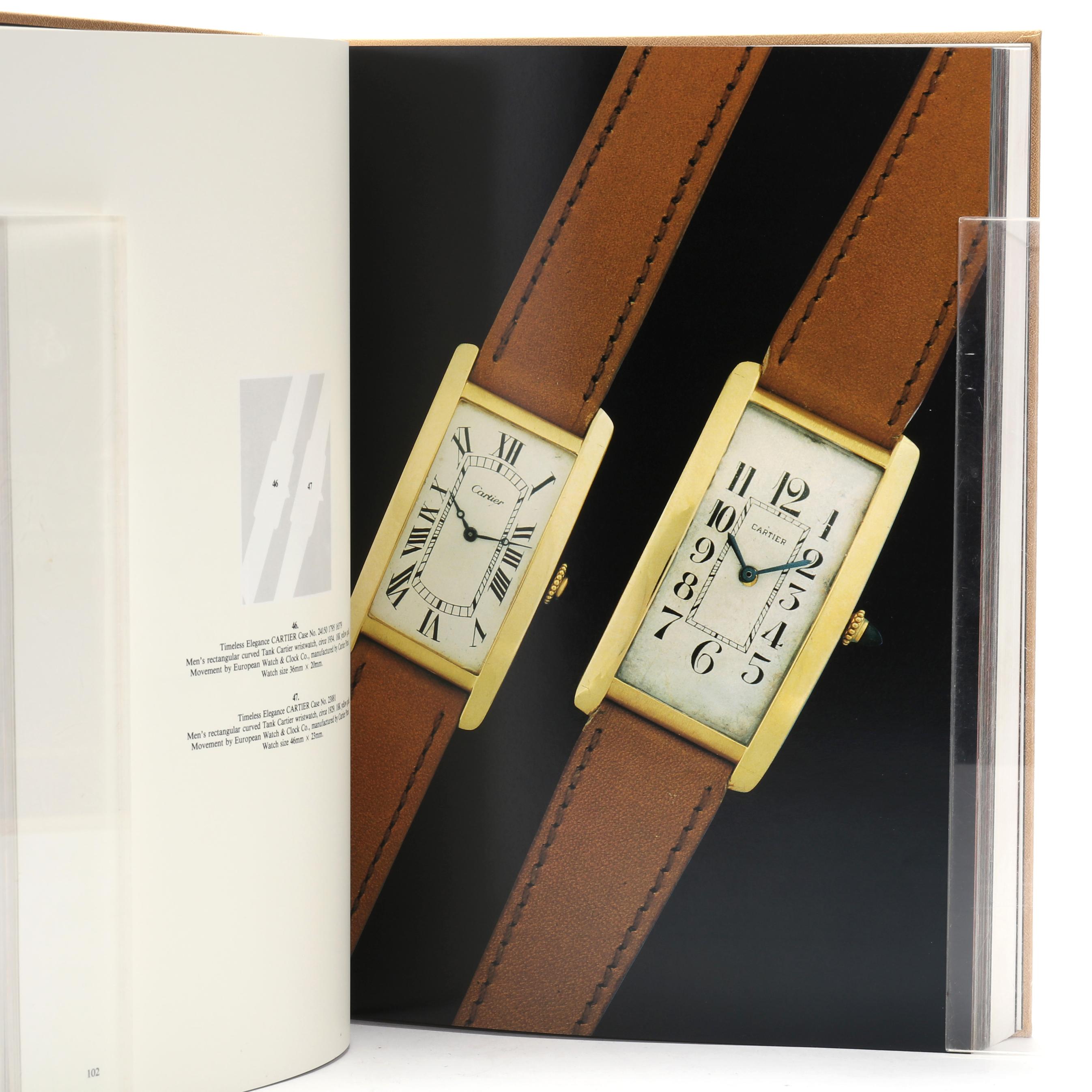First Edition Cartier Wristwatches Book, With Certificate of