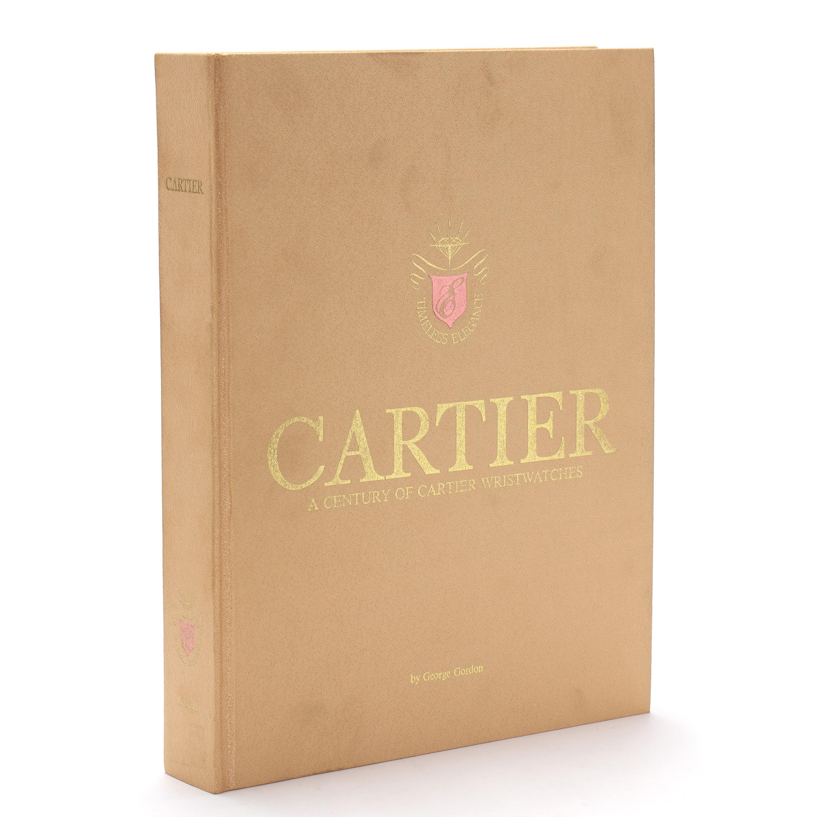 First Edition Cartier Wristwatches Book, With Certificate of