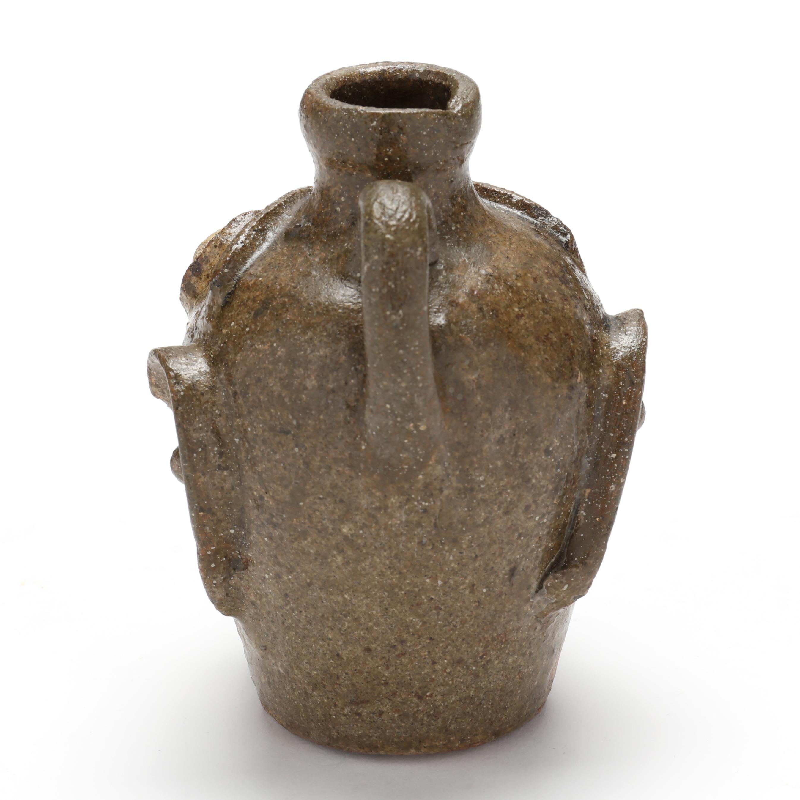 Edgefield District, SC, Face Jug, Attributed Miles Mill, Bath