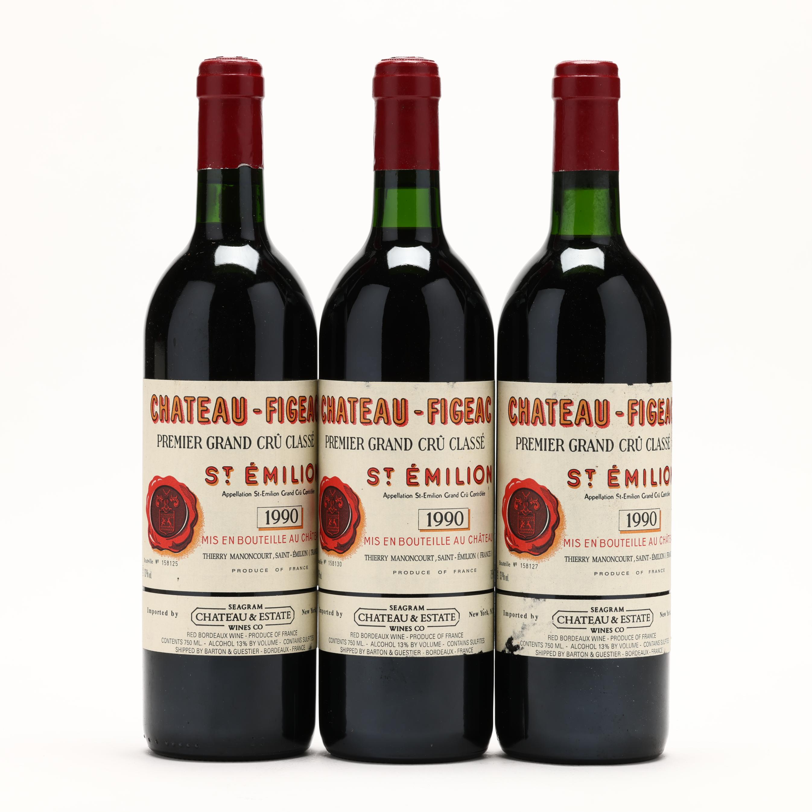 Chateau Figeac - Vintage 1990 (Lot 7084 - Fine Wine Auction - Part