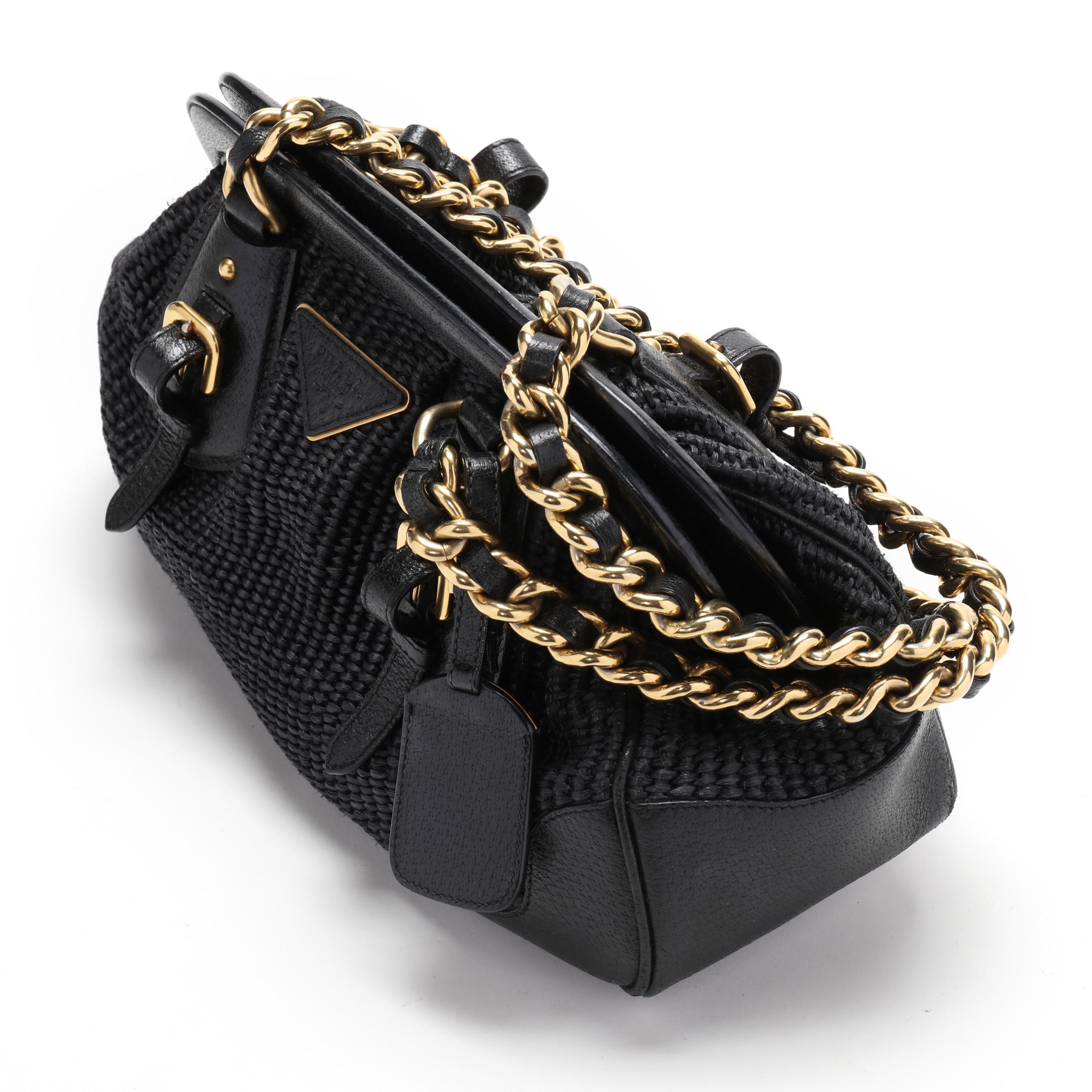 プラダ PRADA ボストン BL0283 CINGHIALE CUOIO PRADA Paglia Cinghiale Small Frame Bag Naturale Cuoio