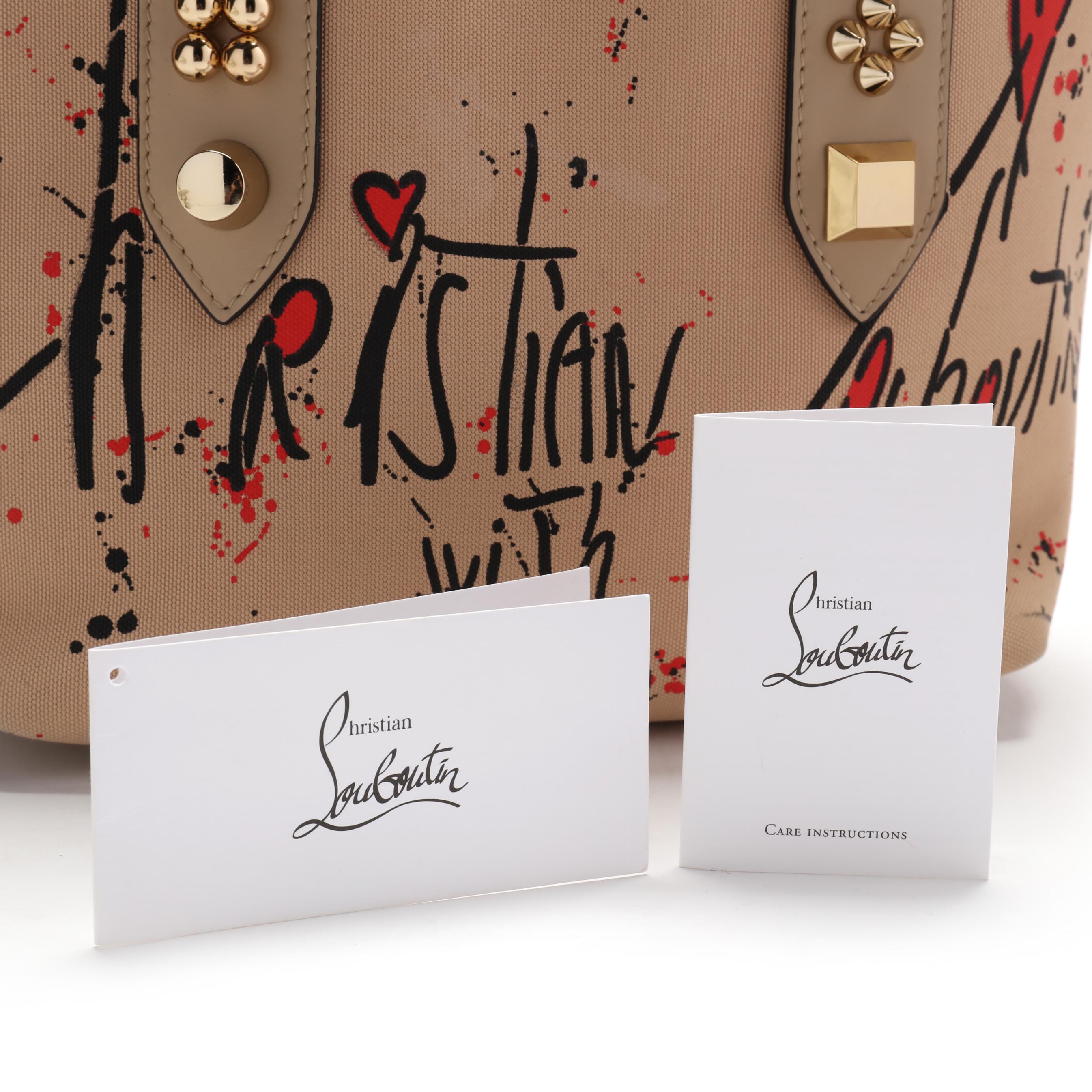 送料関税込み★Christian Louboutin★Frangibus デニムトート ルブタン直営】セール！FRANGIBUS デニム トートバッグ
