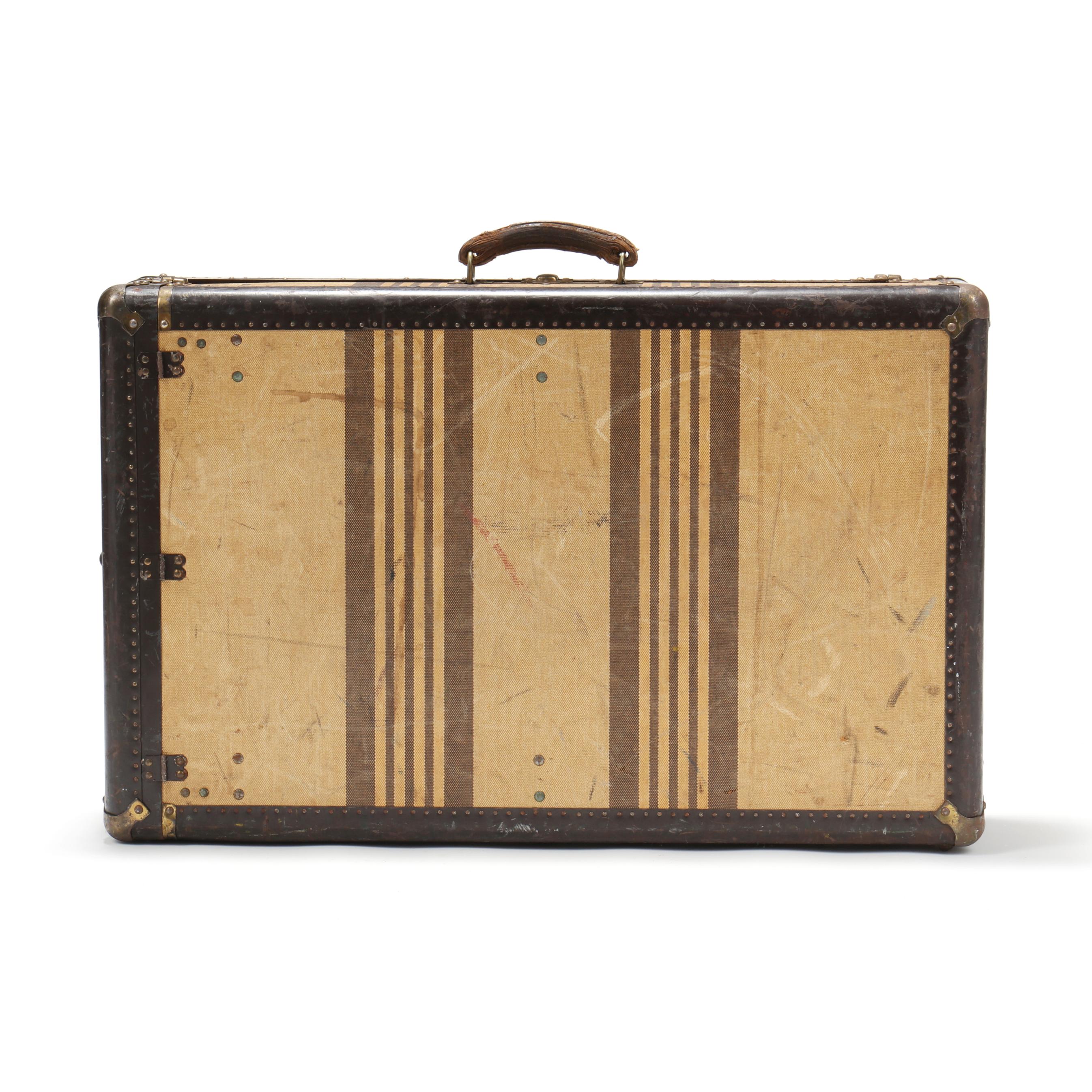 Hartmann luggage vintage suitcase トランク Early Original Vintage Hartmann Leather Suitcase Luggage
