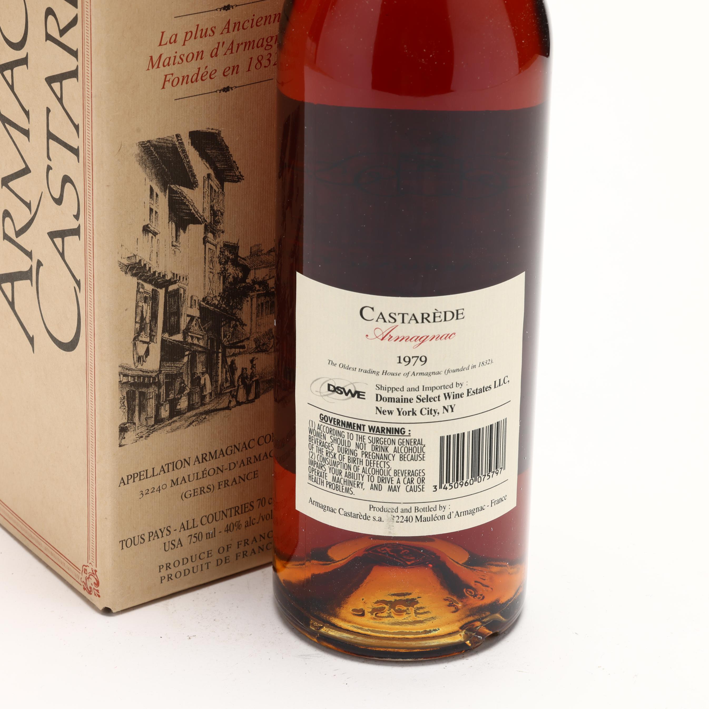 Castarede Armagnac - Vintage 1979 (Lot 6096 - Rare Spirits Castarede Armagnac - Vintage 1979 (Lot 6096 - Rare Spirits