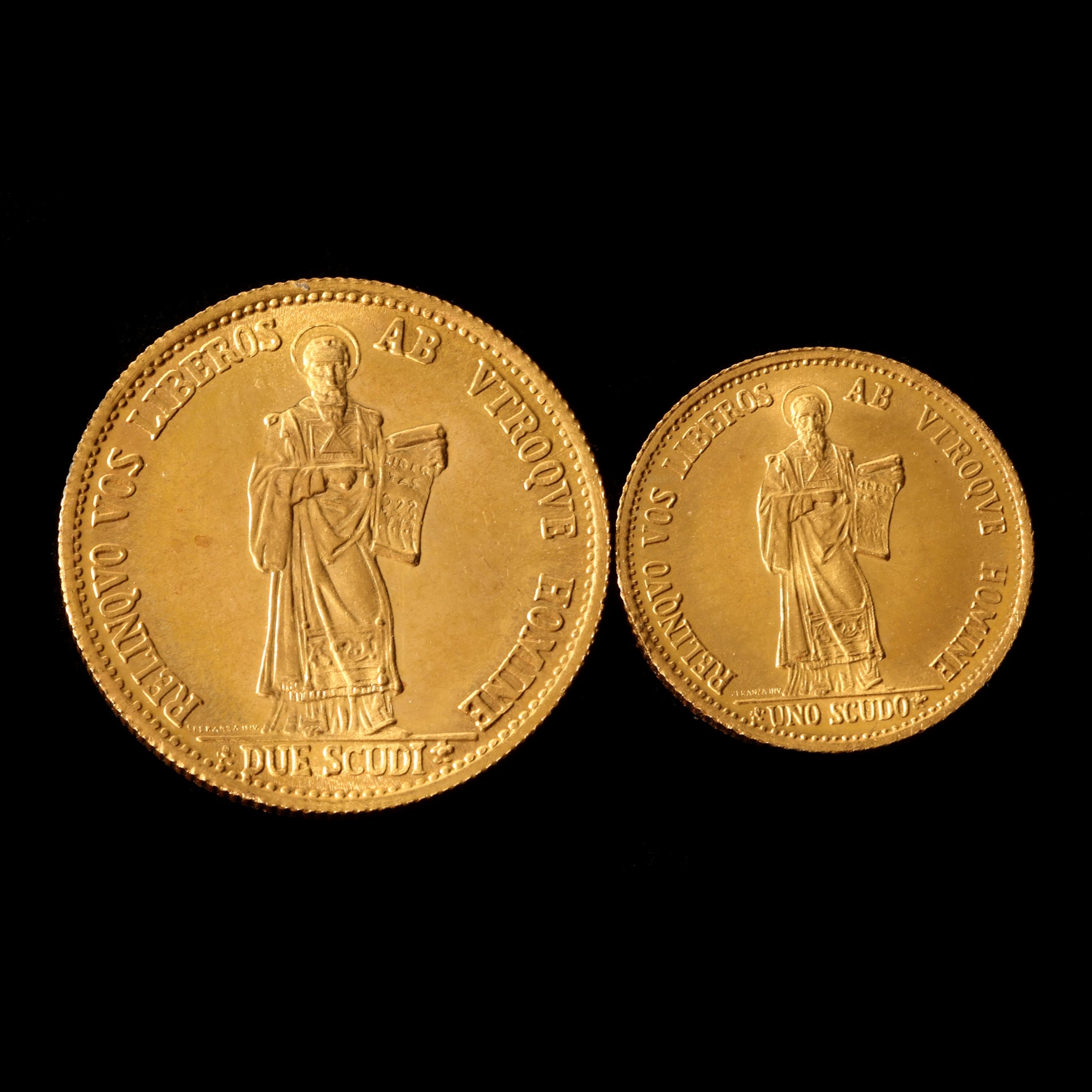 海外切手　世界一周　100枚以上 INDIA USSR　SANMARINO San Marino, 1974 Boxed Set of Two (2) Commemorative Gold Coins