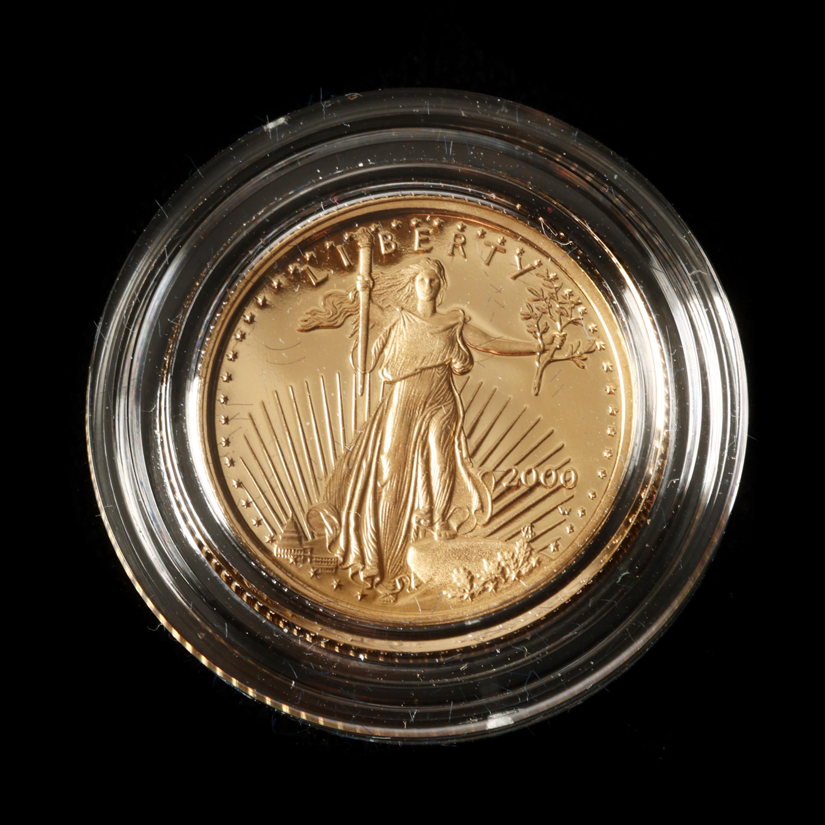 2000 One-Tenth Ounce Proof American Eagle Gold Coin (Lot 3189 - )