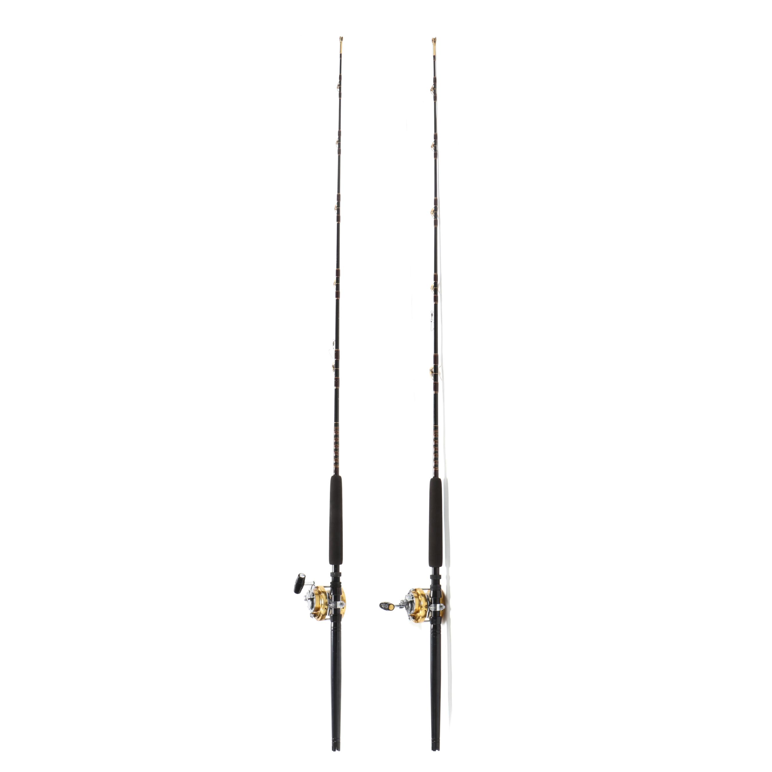 Two Penn International 20 Reels on Fenwick IFGA Black Big Game
