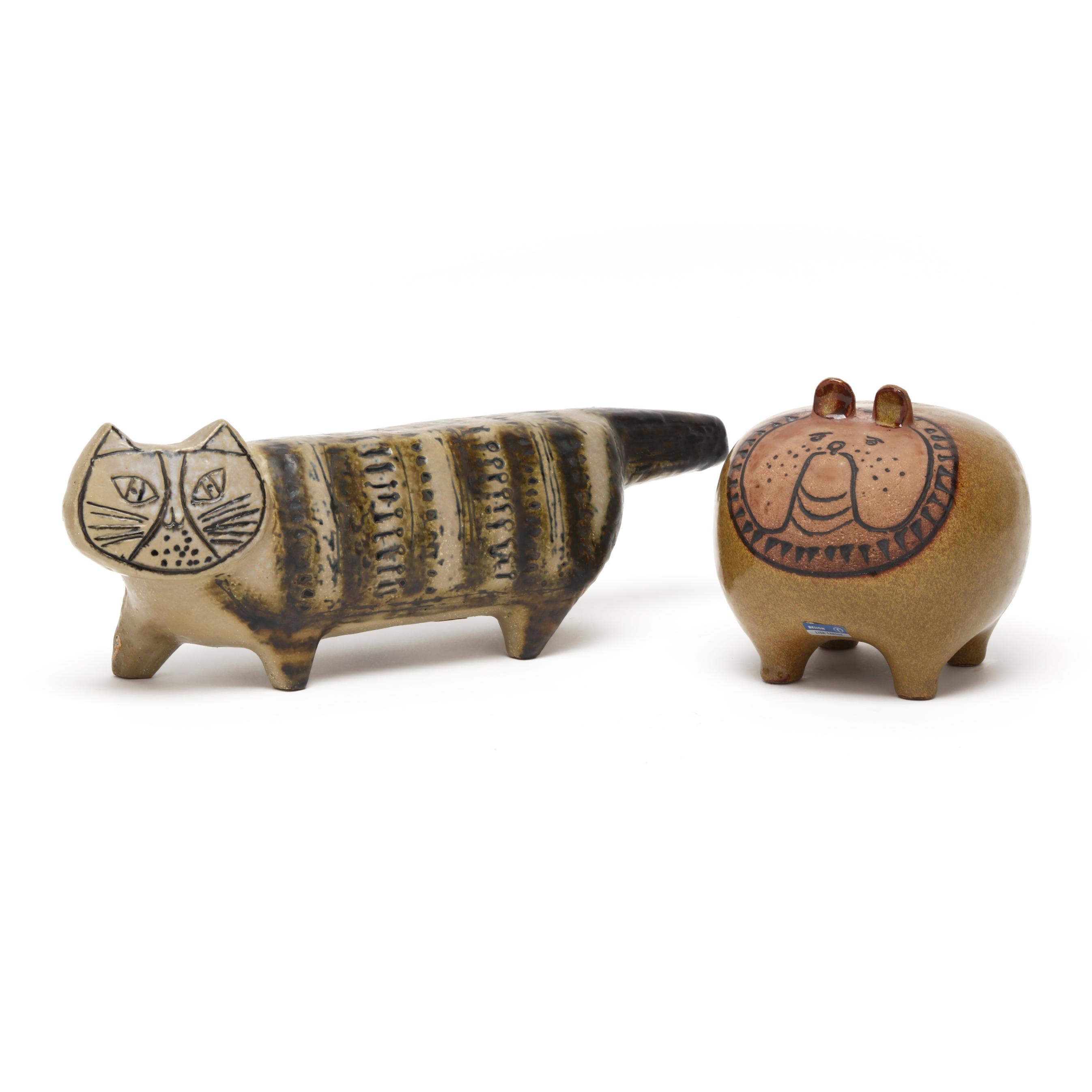 Lisa Larson (Swedish, 1931-2024) for Gustavsberg, Cat and Bulldog