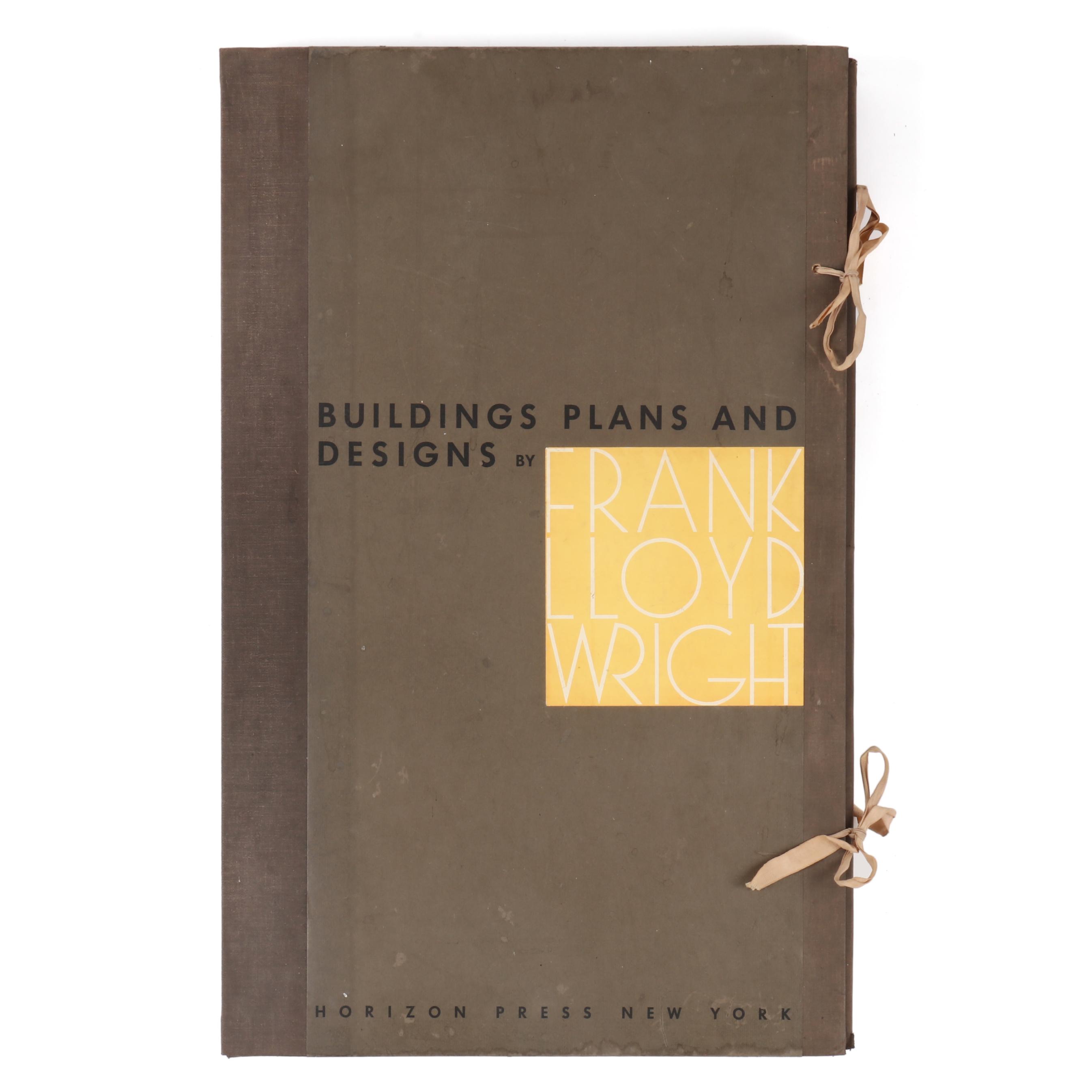 First American Edition of Frank Lloyd Wright's Buildings Plans and