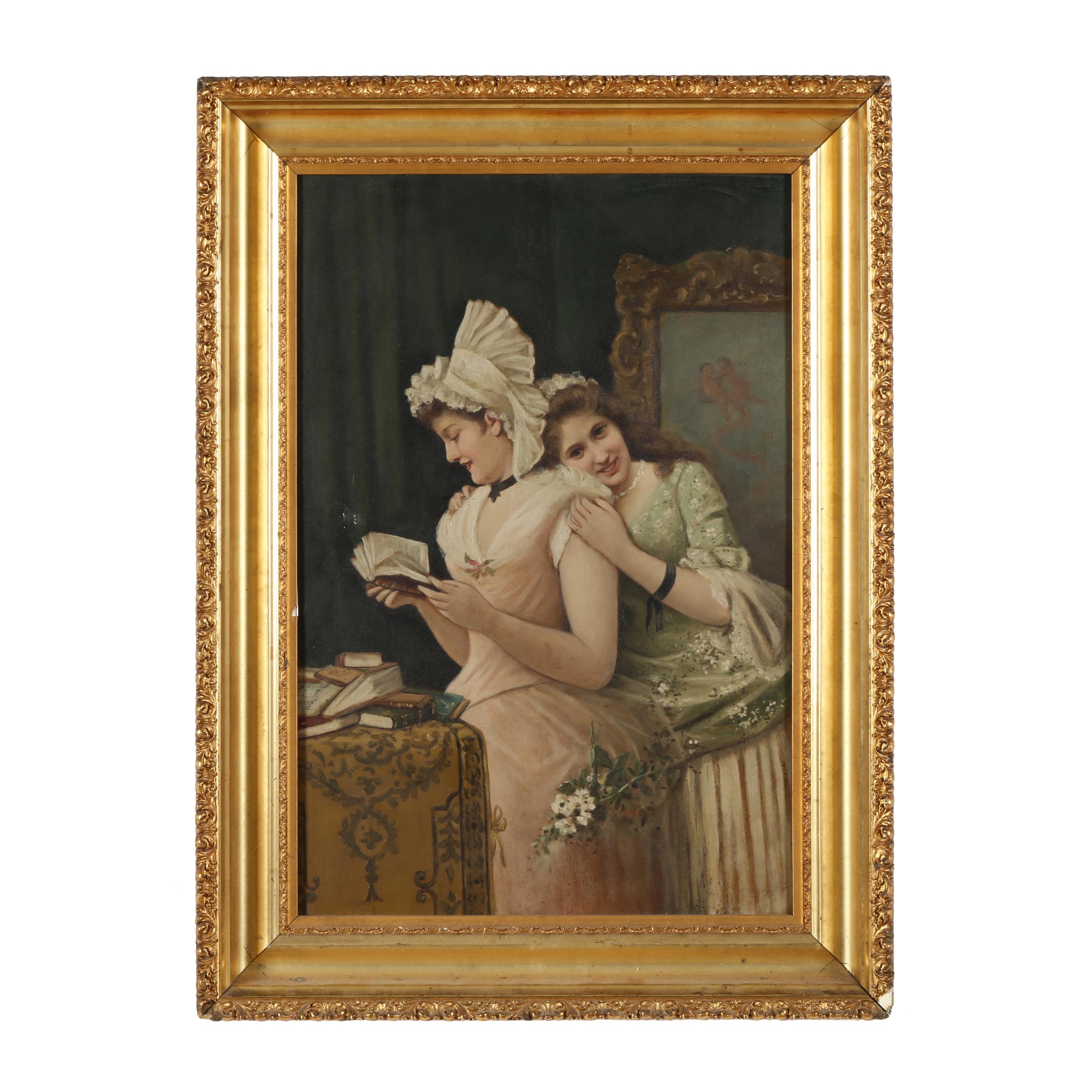 After Federico Andreotti (Italian, 1847-1930), Two Young Women in
