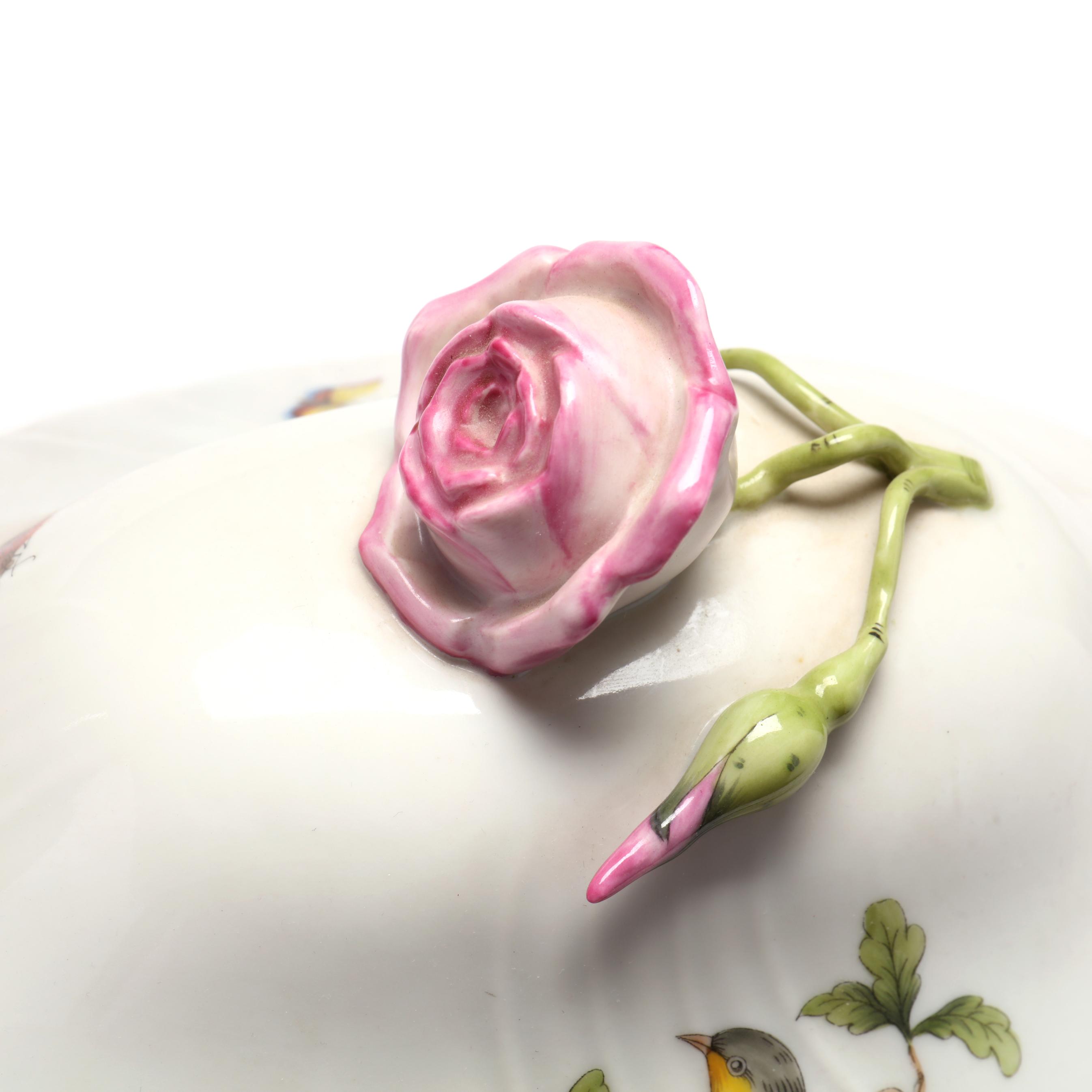 Herend Rothschild Bird Porcelain Tureen (Lot 2160 - )